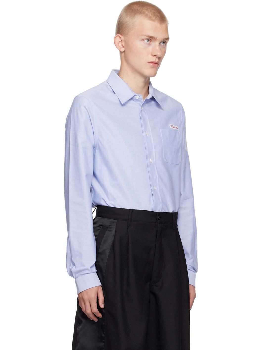 Marni o1w1db11125 Patch Shirt in Blue Size US S / EU 44-46 / 1 - 2 Thumbnail