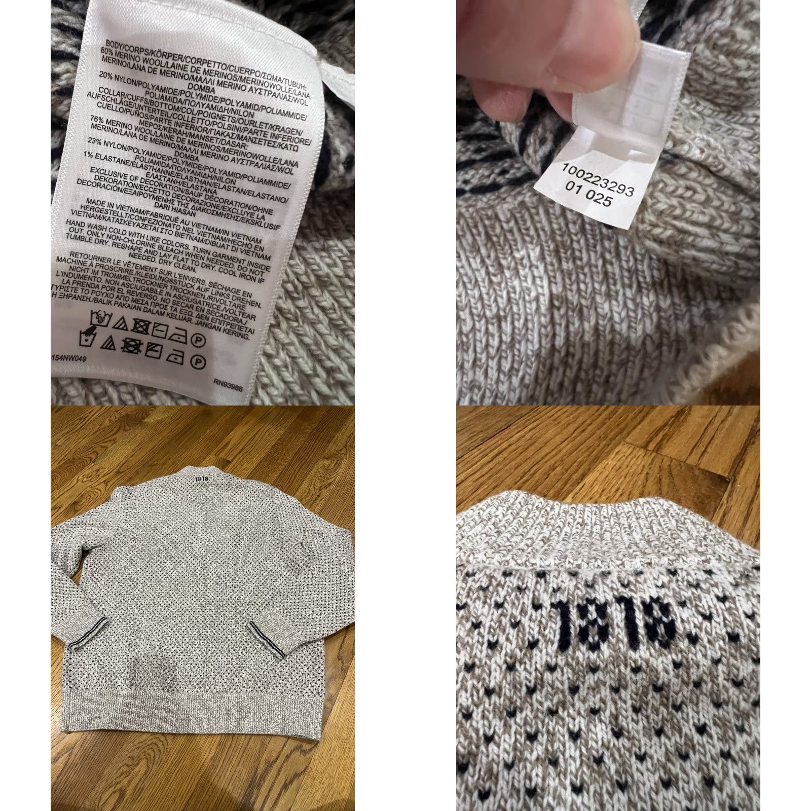 Brooks Brothers Brooks Brothers Sweater Mens XL Merino Wool 1818 Nordic Quarter Zip Size US XL / EU 56 / 4 - 8 Thumbnail