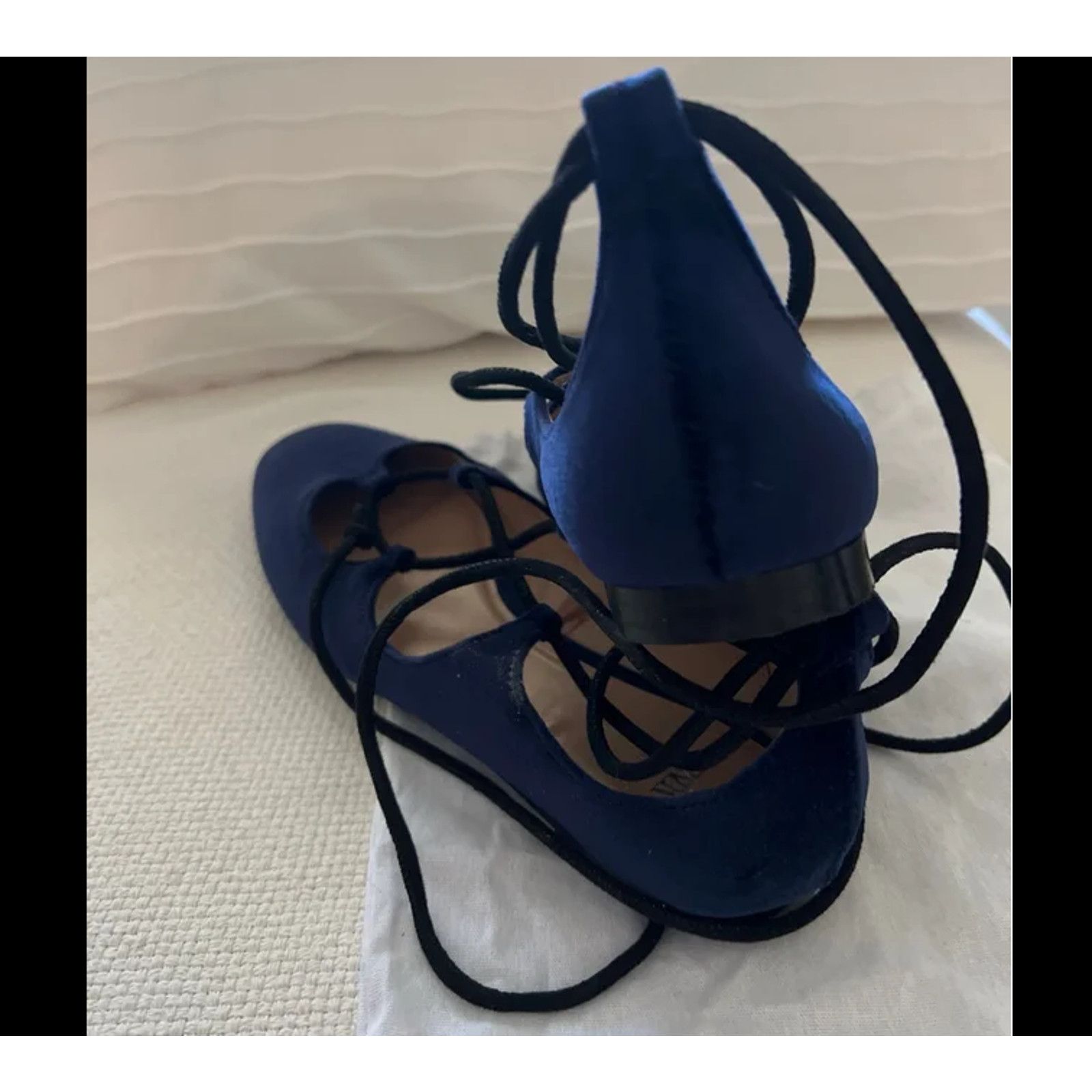 Zara ZARA Flats with Tie Closure NWT Size US 8 / IT 38 - 10 Thumbnail
