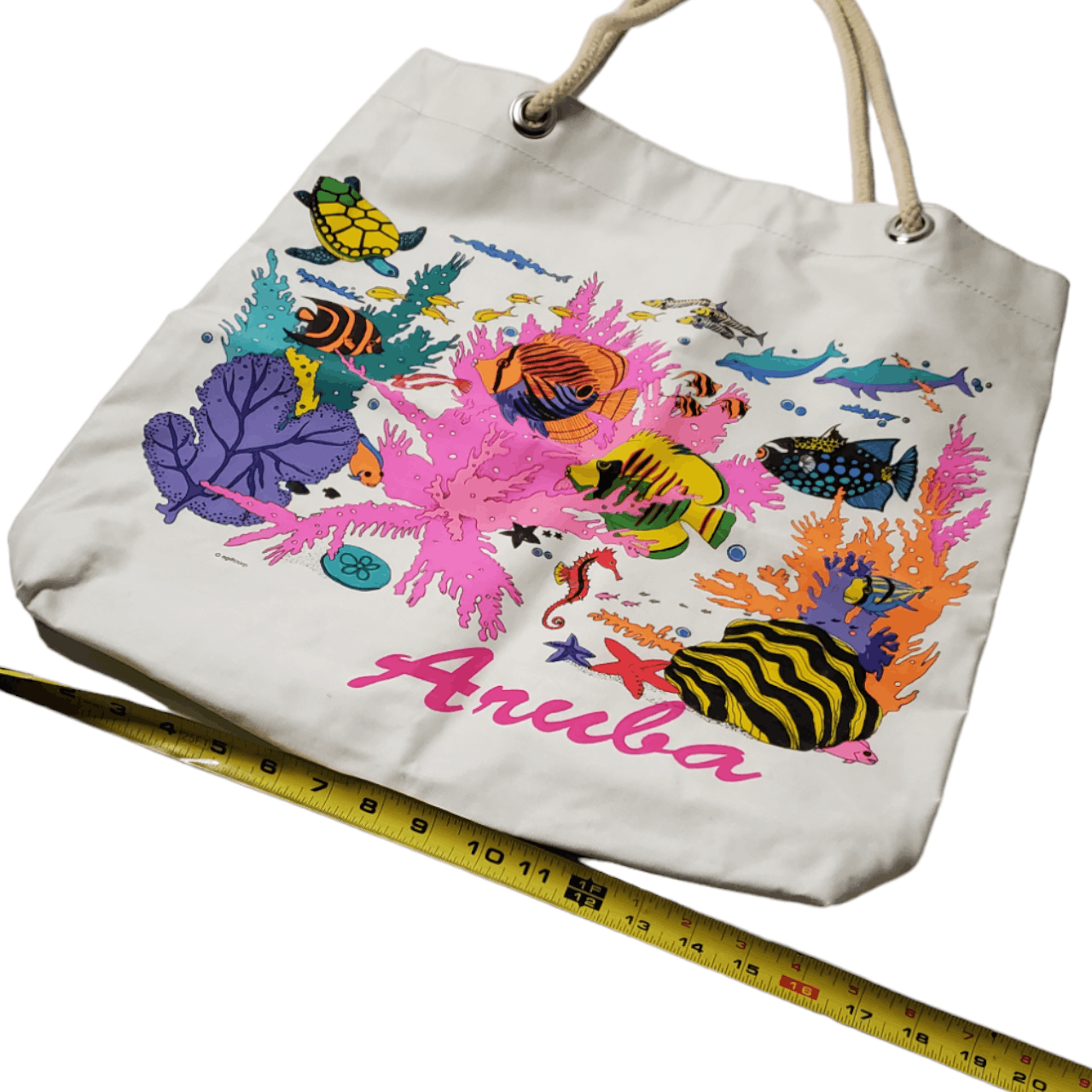 Vintage 90s Aruba Tote Bag Size ONE SIZE - 5 Thumbnail