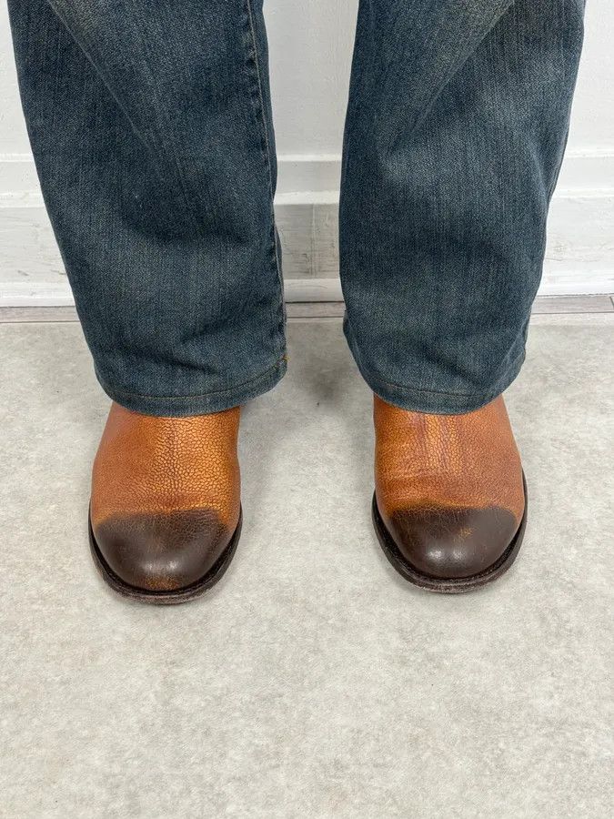 The Last Conspiracy The Last Conspiracy Brown Gradient Leather Boots Size US 8 / EU 41 - 2 Thumbnail