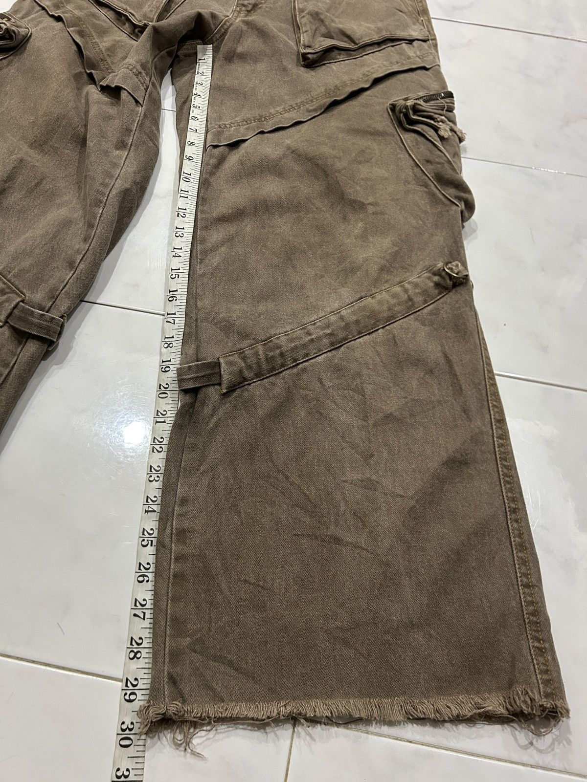 Japanese Brand Y2K Baggy Cargo KaKamer-ri Loose Style Size US 35 - 15 Thumbnail