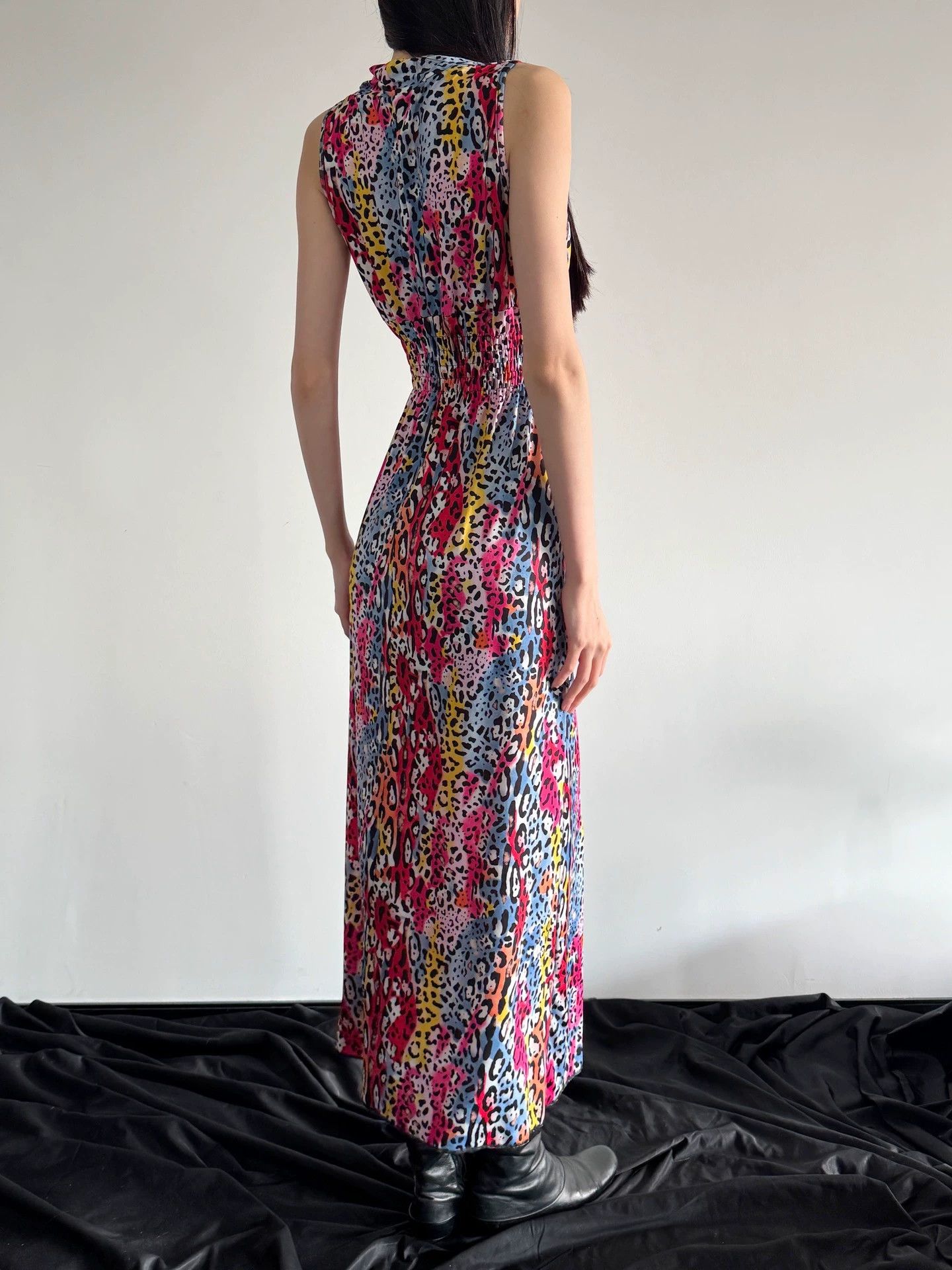 Other French Brand Leopard Print Dress 86B/64W/137L Size L / US 10 / IT 46 - 8 Thumbnail