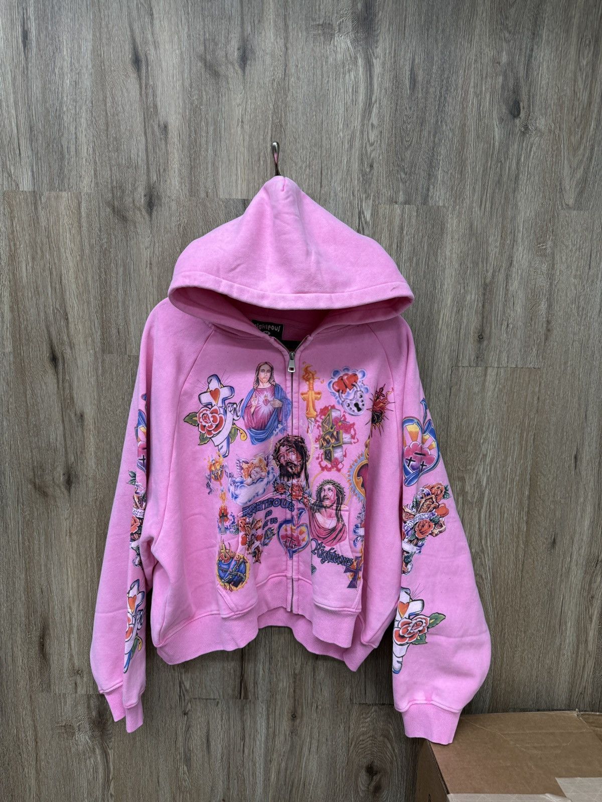 Other Righteous Pink Zip Up Hoodie Size US M / EU 48-50 / 2 - 1 Thumbnail