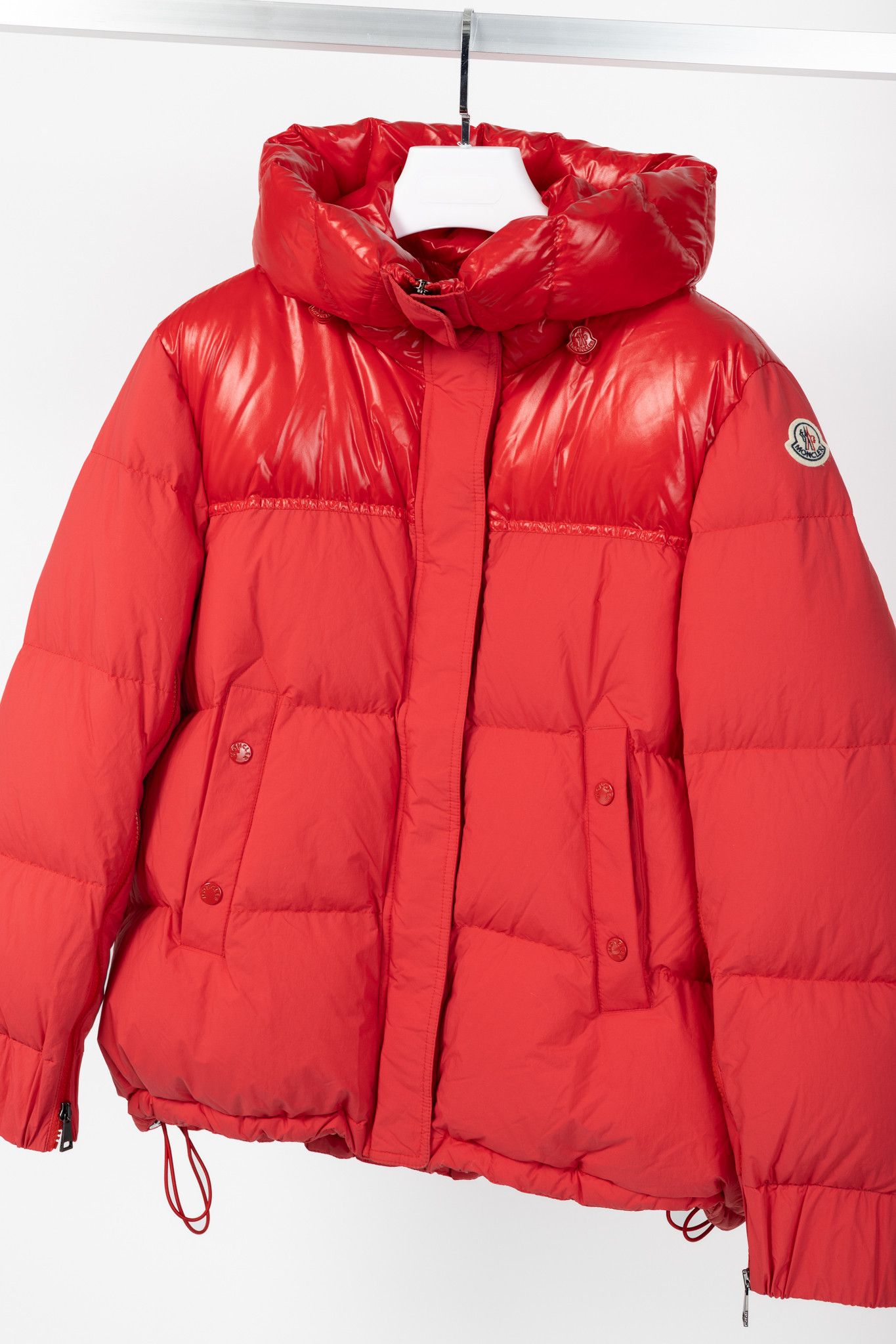 Moncler Moncler Etival Red Quilted Hooded Down Jacket Size S / US 4 / IT 40 - 3 Thumbnail