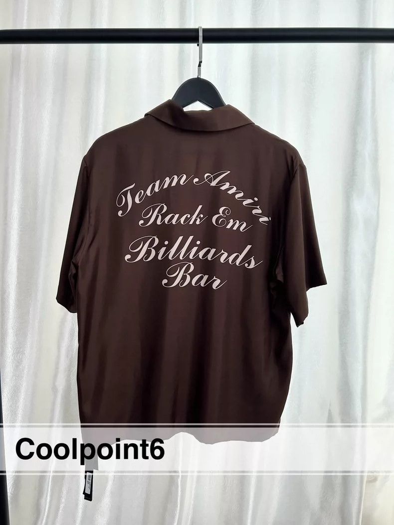 Amiri Amiri billiards camp-collar silk shirt Size US L / EU 52-54 / 3 - 2 Thumbnail