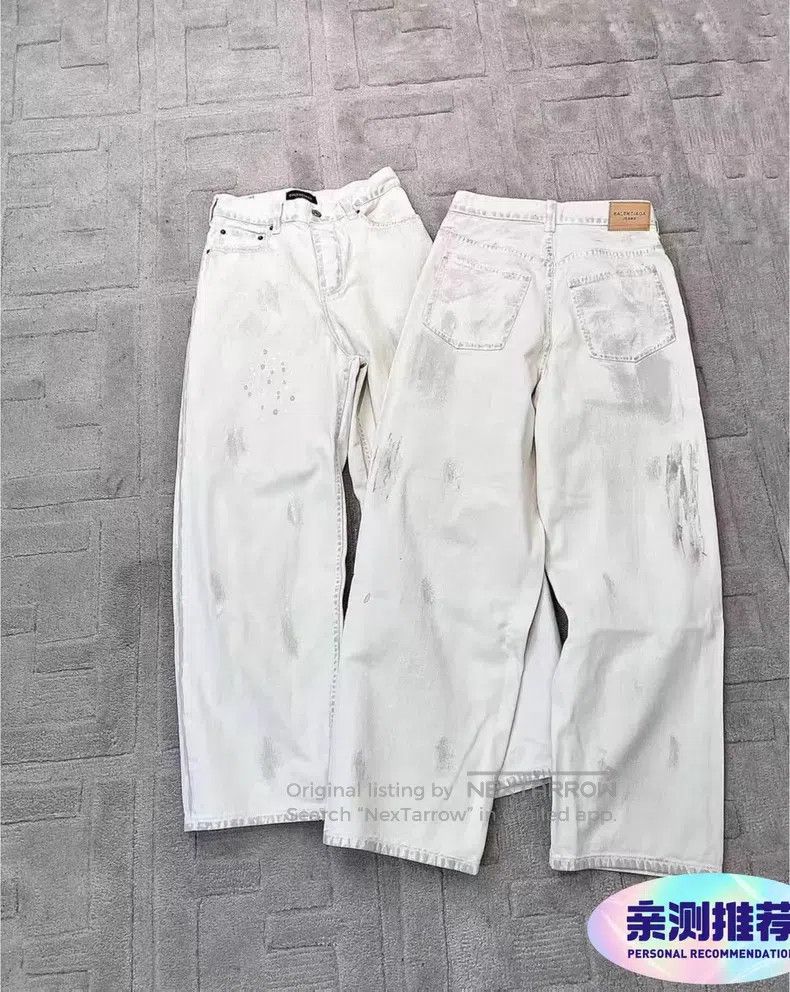 Balenciaga Balenciaga size S Solid Color Zipper Button Straight Casua Size US 27 - 1 Thumbnail