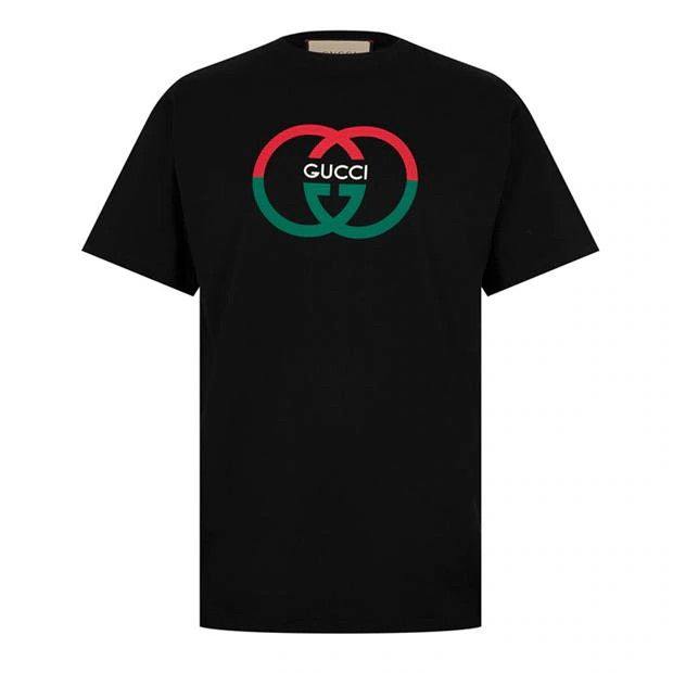 Image of Gucci O1G2R1Mq0424 T-Shirts In Black, Men's (Size XL)