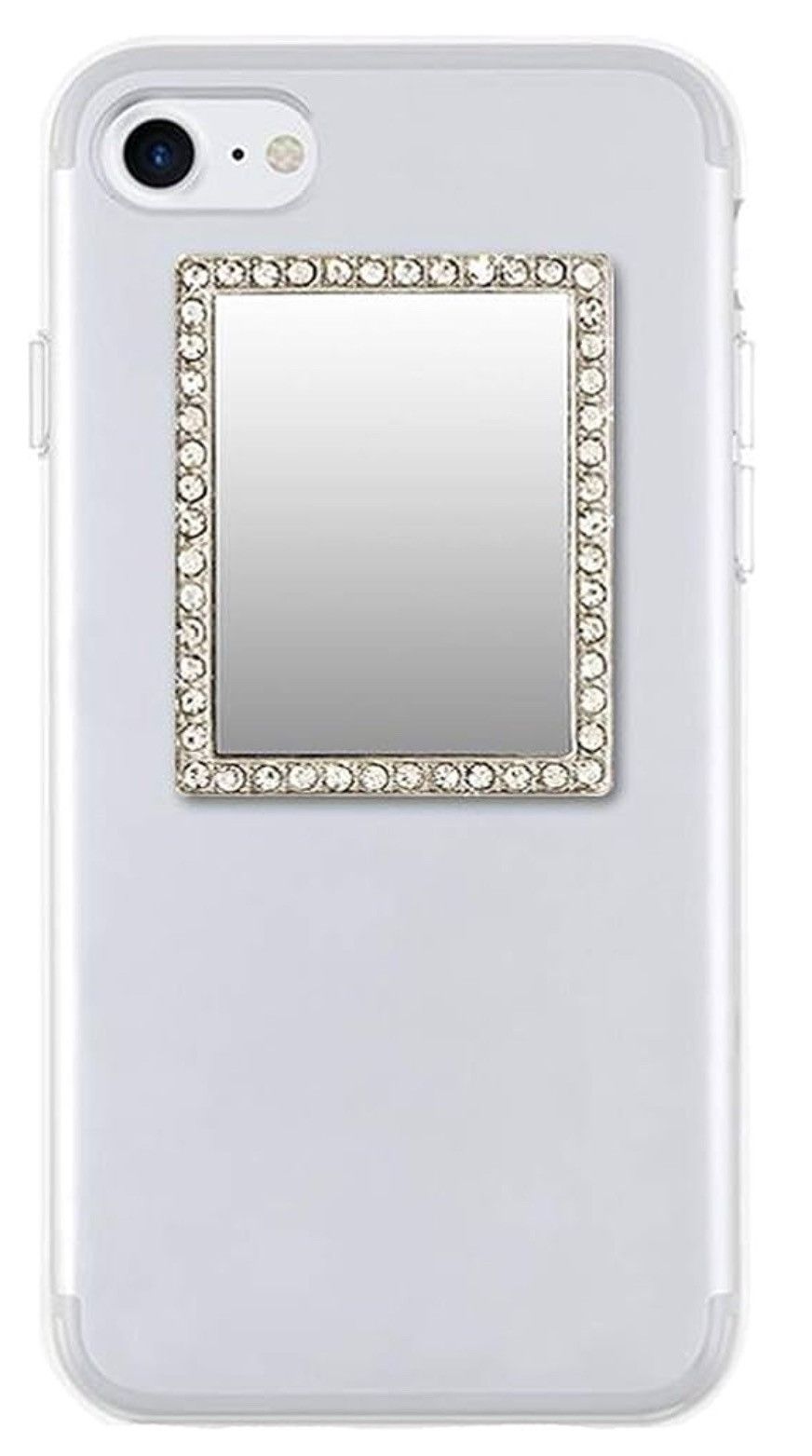 Other Cell Phone Mirror Square with cubic zirconia crystals Size ONE SIZE - 1 Thumbnail