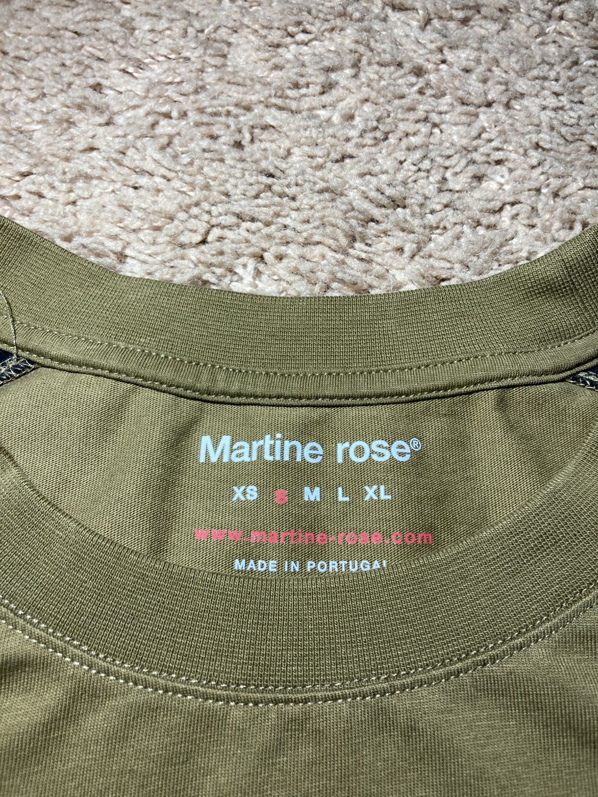 Martine Rose New SS25 Martine Rose Panel Boss Logo Stripe Top Olive 2025 Size US S / EU 44-46 / 1 - 3 Thumbnail