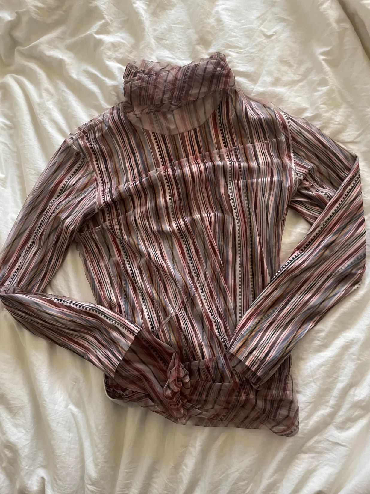 Y/Project Y/Project Double Layered Pink Print Long Sleeve Shirt Size US M / EU 48-50 / 2 - 8 Thumbnail
