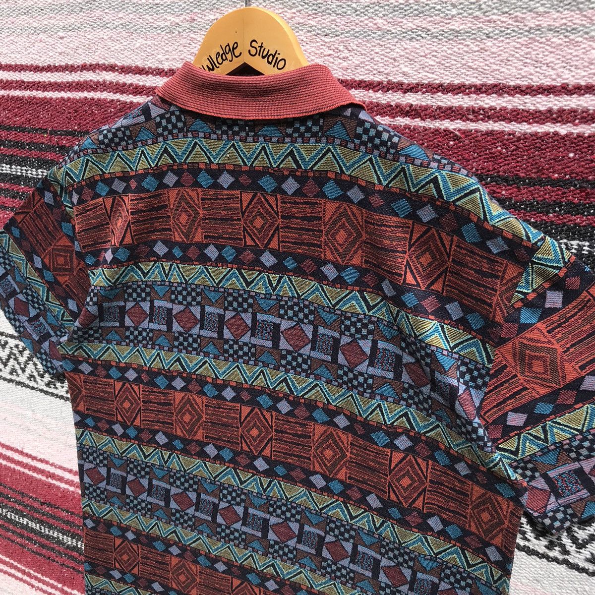Missoni Vintage Missoni Sports Ethnic Wind Polo Tees Missoni Italy Size US S / EU 44-46 / 1 - 9 Thumbnail