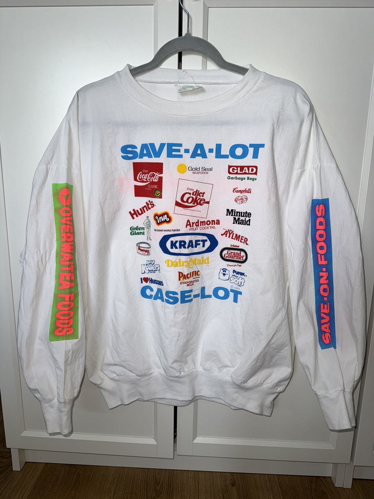 Vintage Vintage USA American sweatshirt 80s 90s y2k food contours Size US S / EU 44-46 / 1 - 2 Thumbnail
