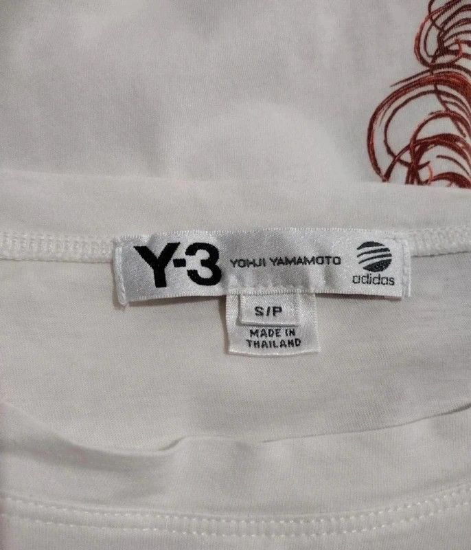 Adidas × Y-3 Y-3 Yohji Yamamoto x Adidas Graphic Flame Print T-Shirt Size S / US 4 / IT 40 - 6 Thumbnail