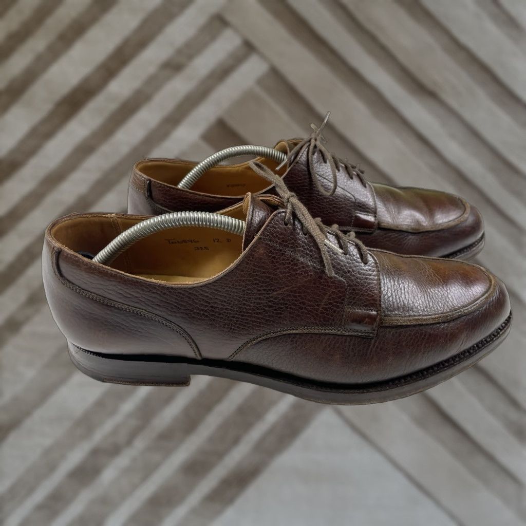 Brooks Brothers Brooks Brothers Peal & Co ENGLAND Brown Leather Split Toe Blucher Dress 12 D Oxford Shoes Men Leather Brown 12 D ENGLAND Brooks Brothers Shoes Size US 12 / EU 45 - 1 Thumbnail