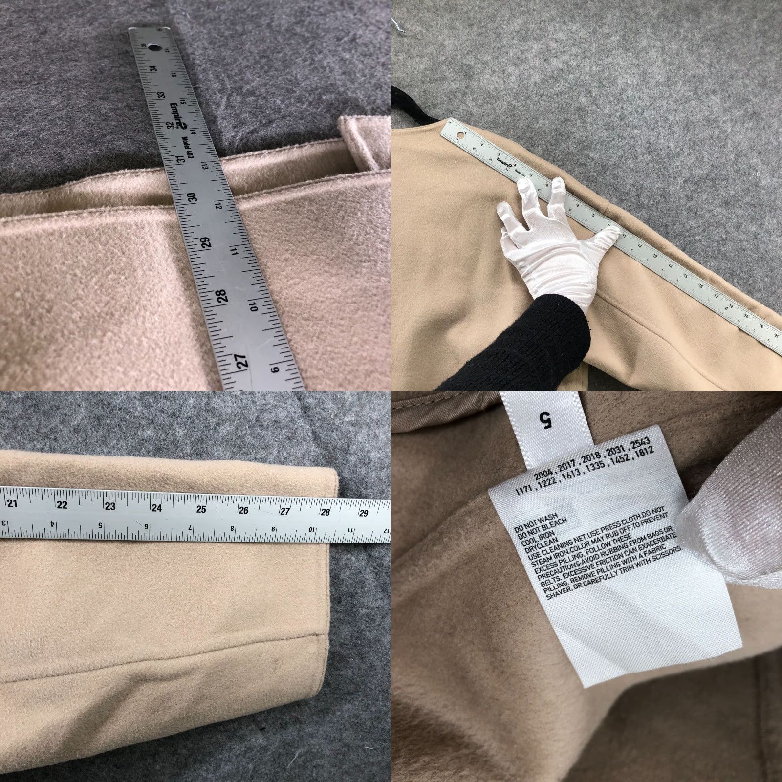 Uniqlo VINTAGE? Uniqlo Coat, Oversized Short Coat, Womens M, Beige, Wool Blend, Button, Fall Winter, Classic, Overcoat, Wool, Regular Size 32" / US 10 / IT 46 - 9 Thumbnail