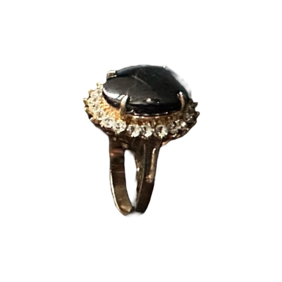 Other Vintage Black Sapphire And Cubic Zirconium Ring Size ONE SIZE - 1 Thumbnail