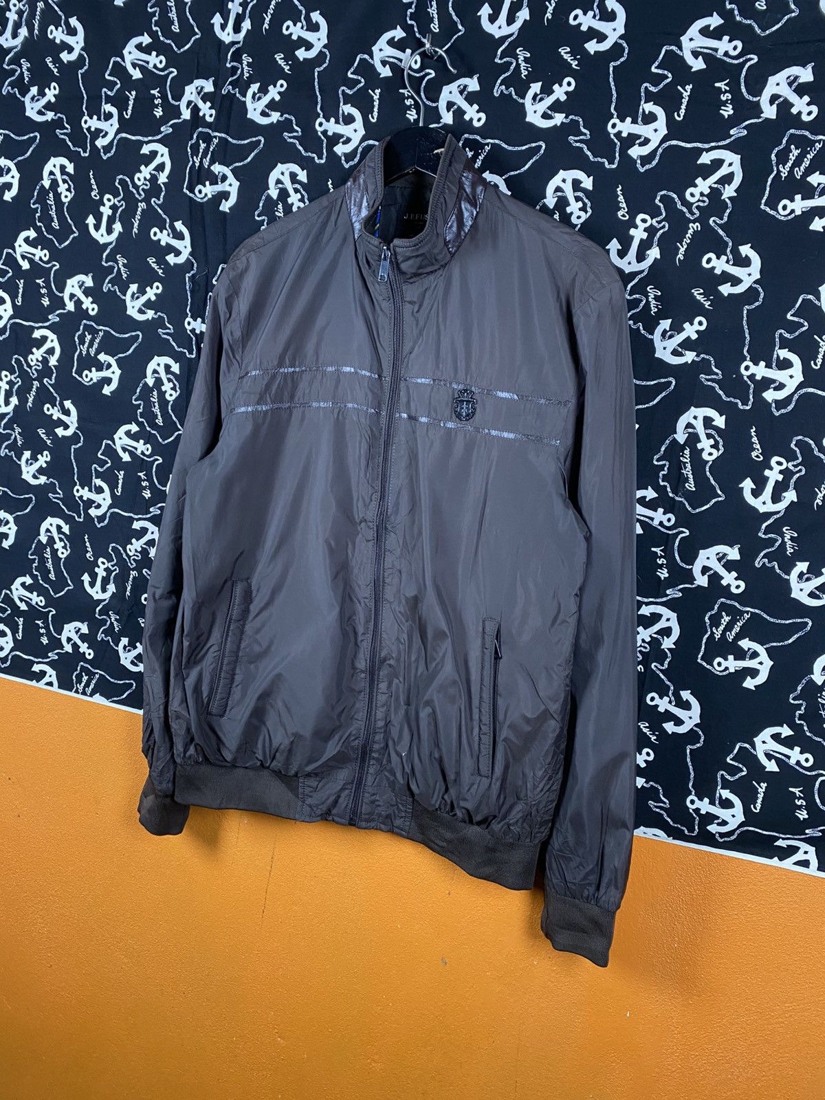 Vintage J.P. Fushi Homme Men’s Vintage Jacket – Blue Pattern Lining Size US L / EU 52-54 / 3 - 4 Thumbnail