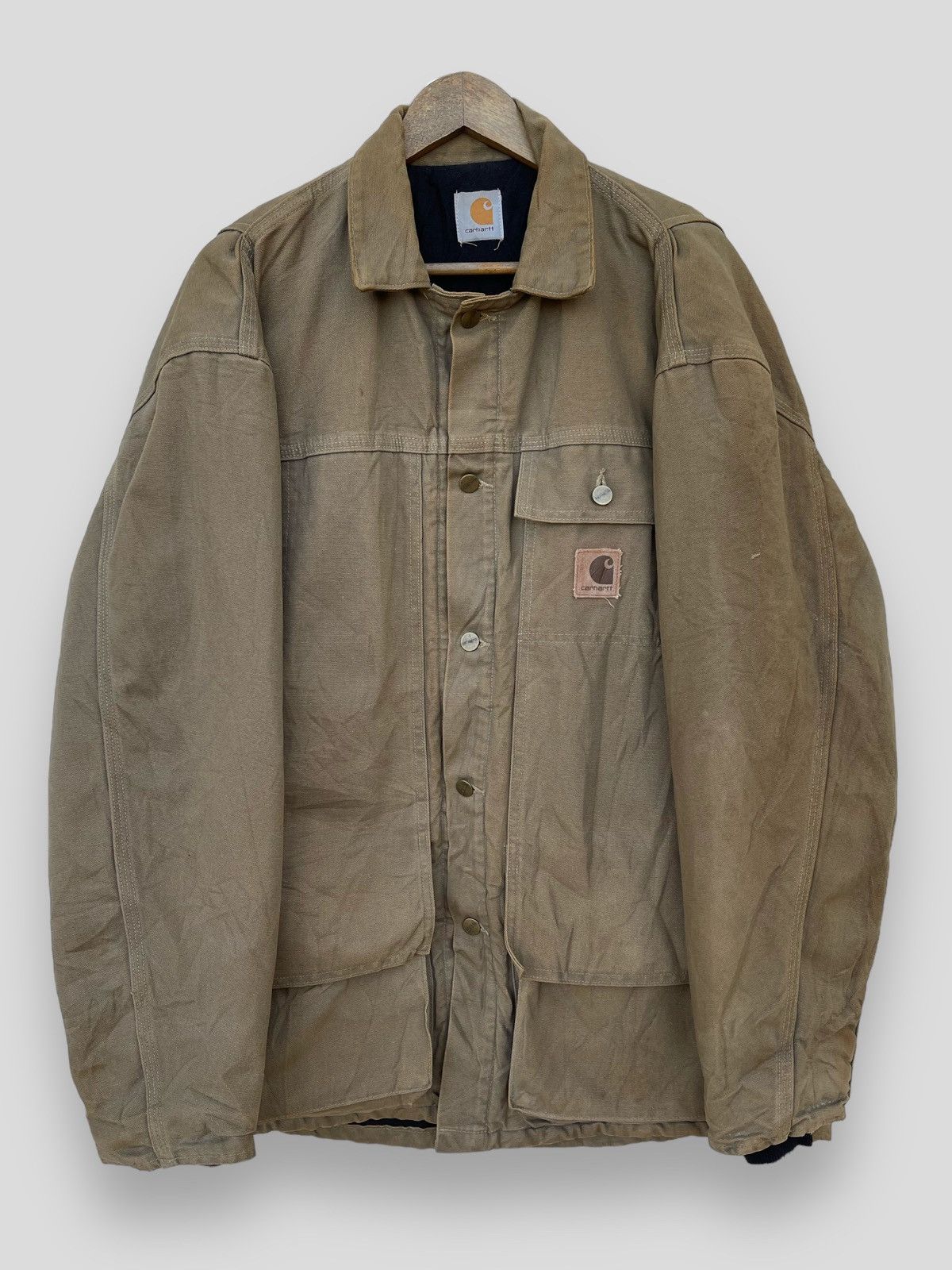 Carhartt 🔥Vintage 90's Carhartt Duck/Canvas Chore Work Jacket Size US XL / EU 56 / 4 - 2 Thumbnail