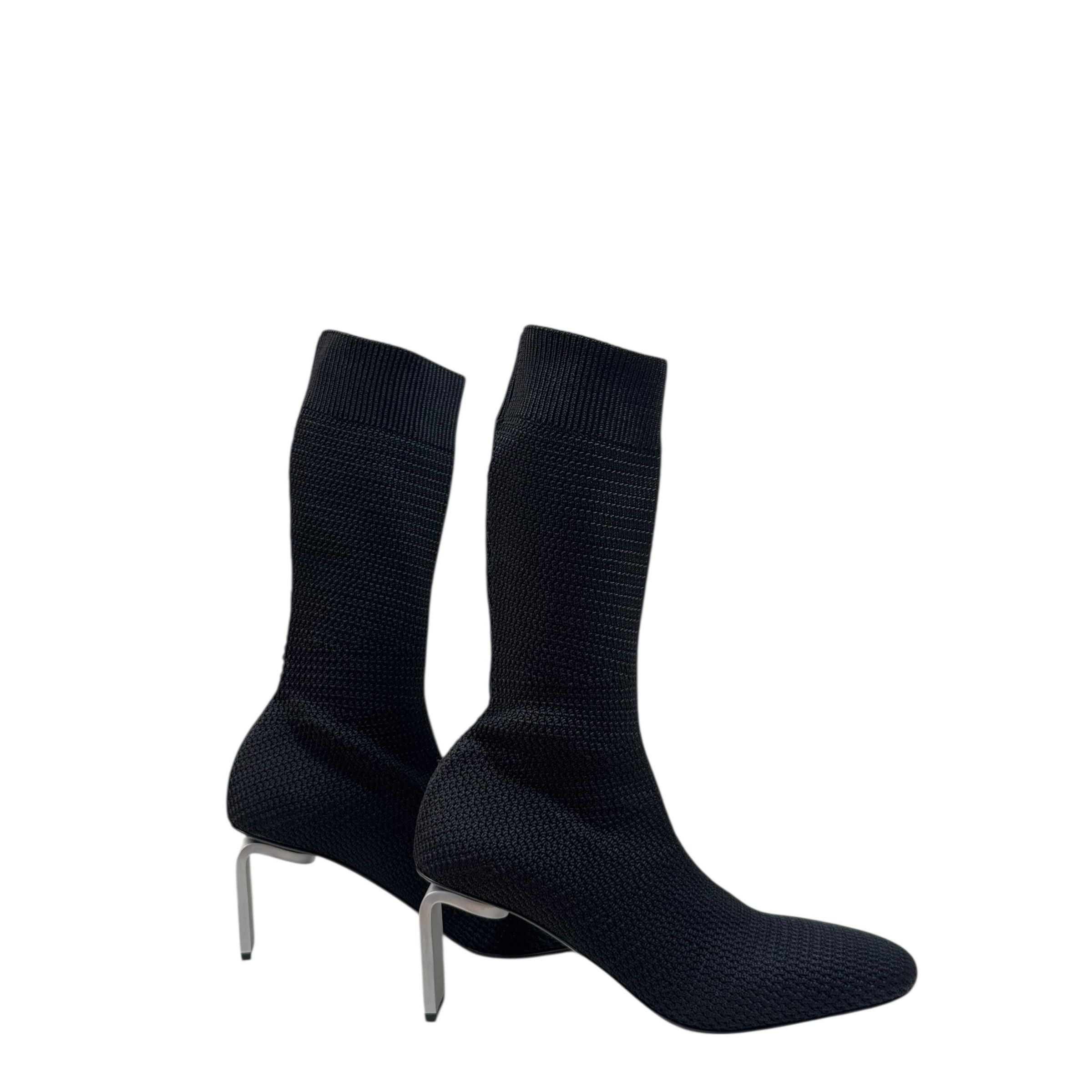 Jil Sander JIL SANDER FW19 Knit Sock Heeled Boots Size US 9 / IT 39 - 1 Thumbnail