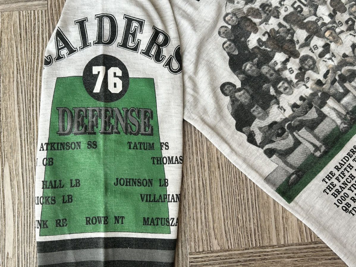 NFL × Vintage Vintage Oakland Raiders “1976 World Champ” by LONG GONE USA Size US L / EU 52-54 / 3 - 7 Thumbnail