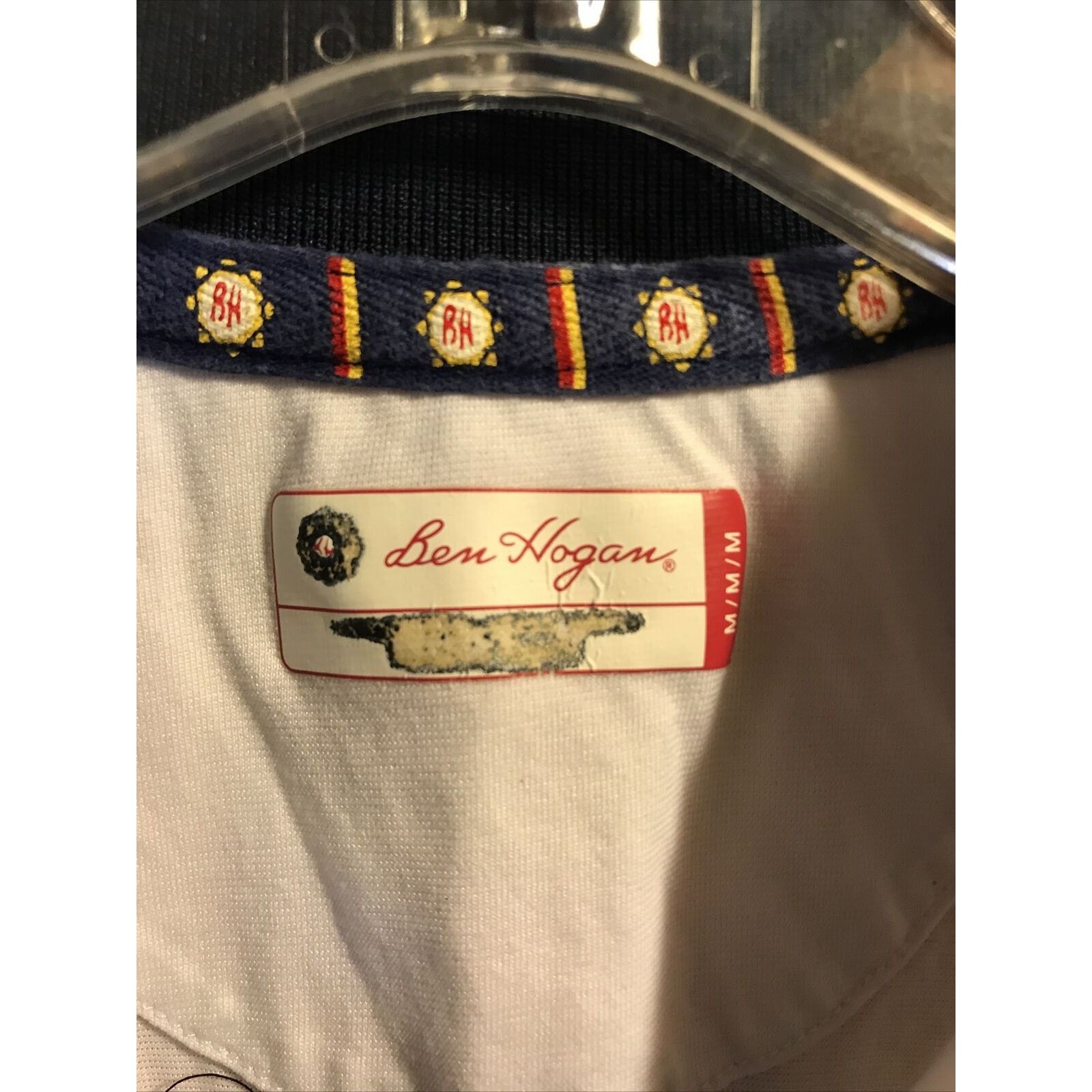 Other Ben Hogan Men’s M Navy Blue SS White Cotton Poly Polo Shirt Size US M / EU 48-50 / 2 - 3 Thumbnail