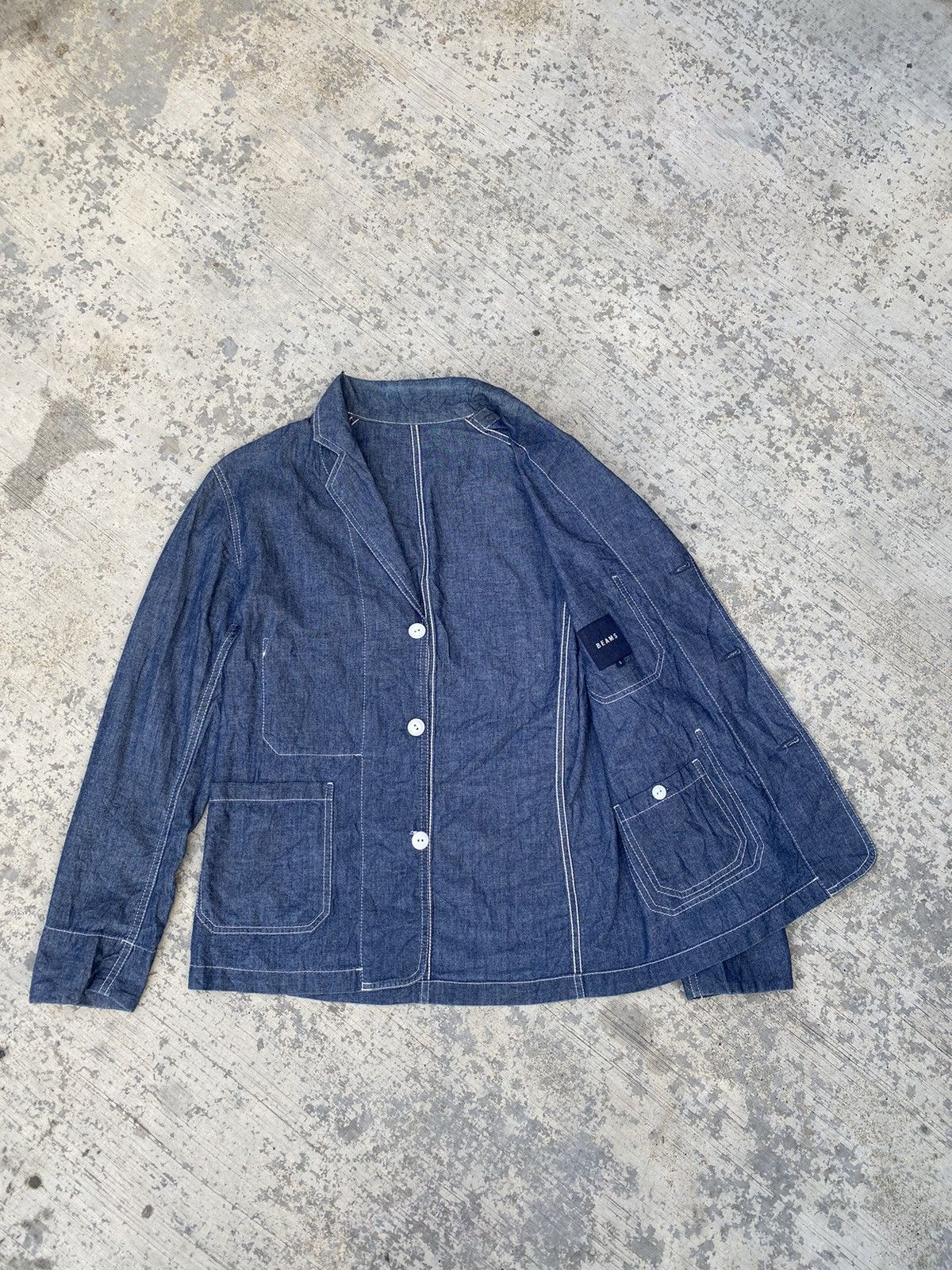 Beams Plus Beams chambray chore jacket Size S / US 4 / IT 40 - 3 Thumbnail