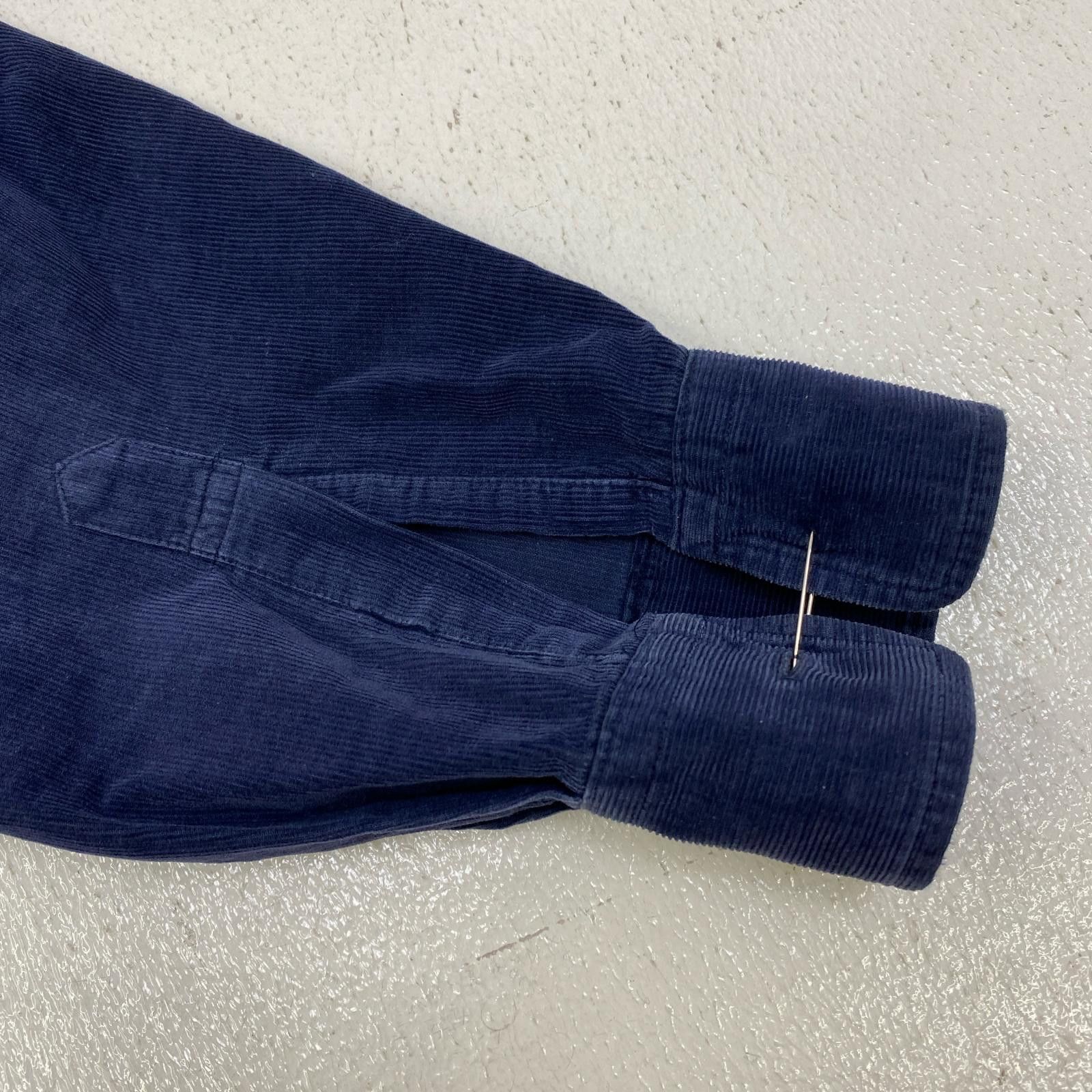 Comme des Garcons Homme Shirt Corduroy zip long sleeve plain pocket zip Navy Size US XL / EU 56 / 4 - 6 Thumbnail