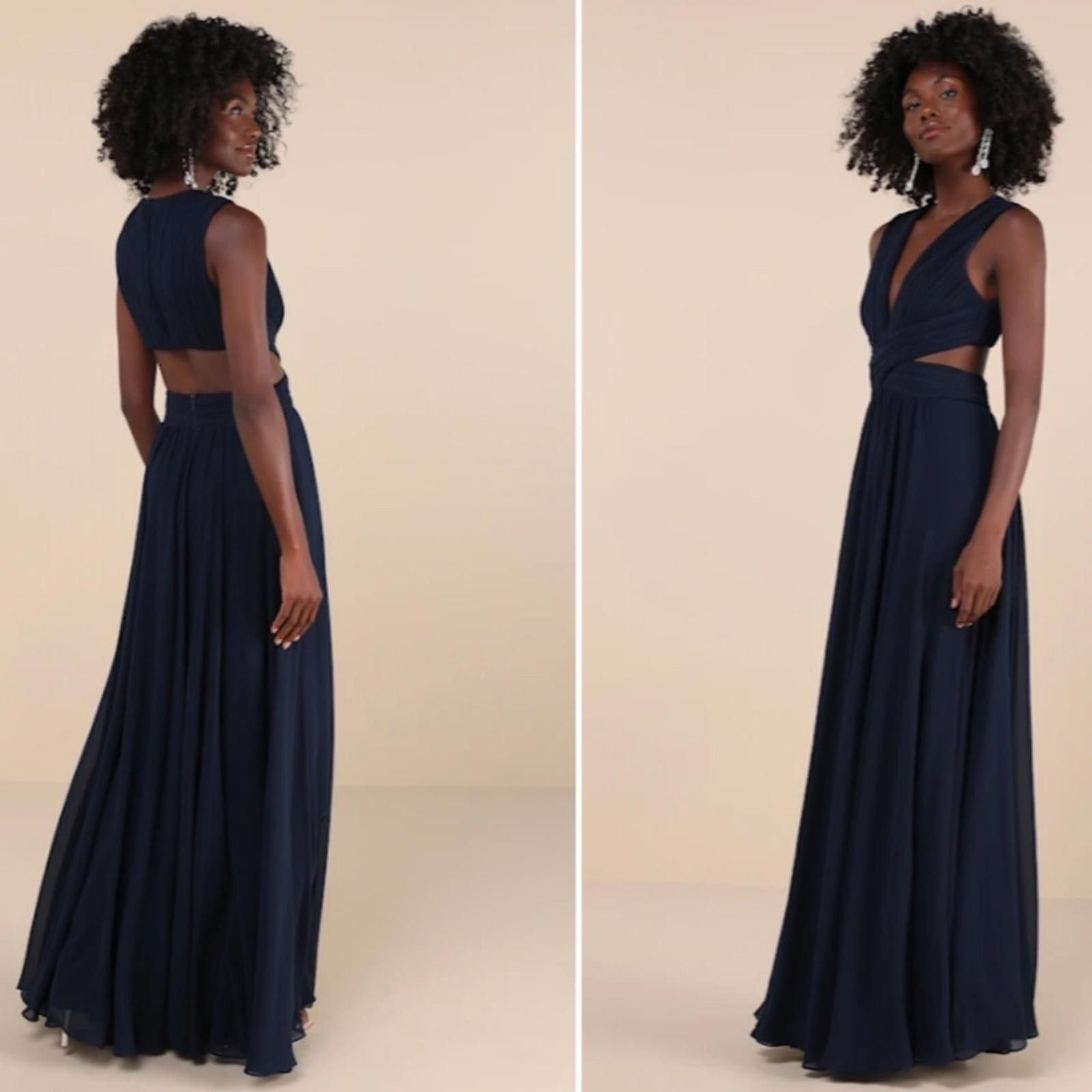 Lulus LULU's Elegant Sophisticated Prom Wedding Bridesmaid Maxi Size L / US 10 / IT 46 - 4 Thumbnail