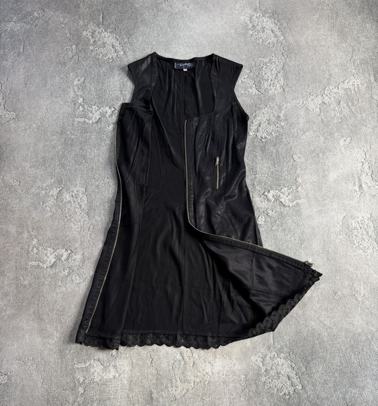 Thierry Mugler Thierry Mugler 42size retro vintage dress 👗 full zip Size M / US 6-8 / IT 42-44 - 7 Thumbnail