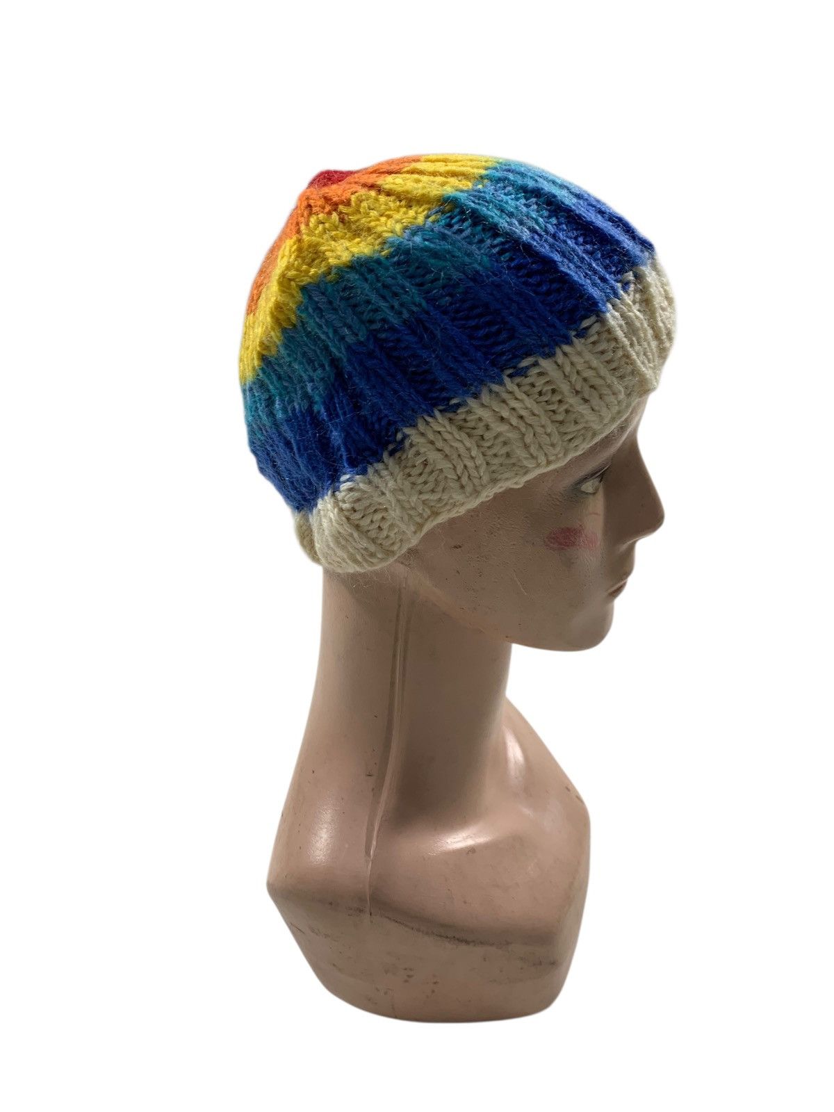 Japanese Brand Crochet knitted beanie hats rare Size ONE SIZE - 3 Thumbnail
