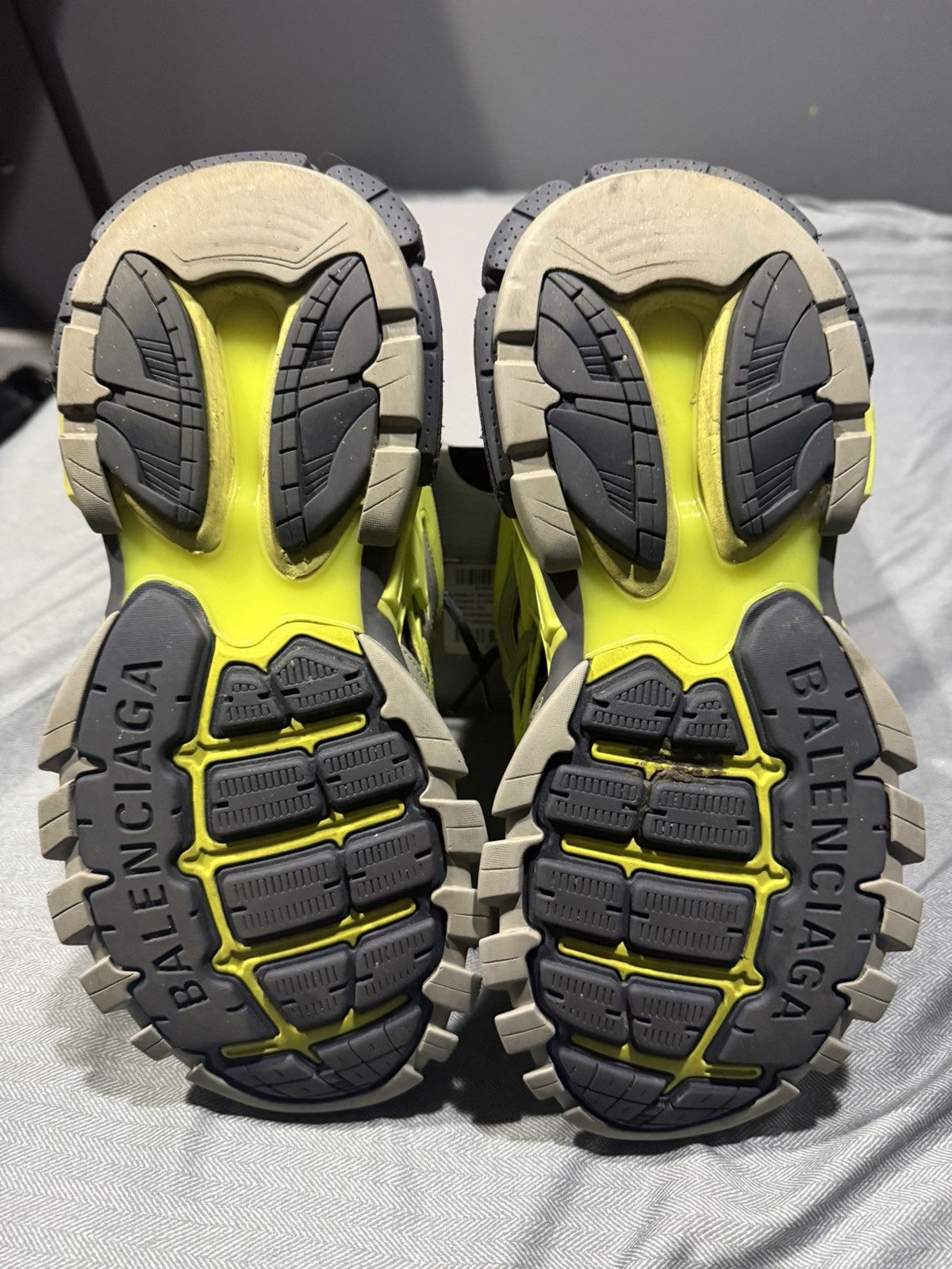 Balenciaga Balenciaga Grey Neon Yellow Size US 8 / EU 41 - 5 Thumbnail