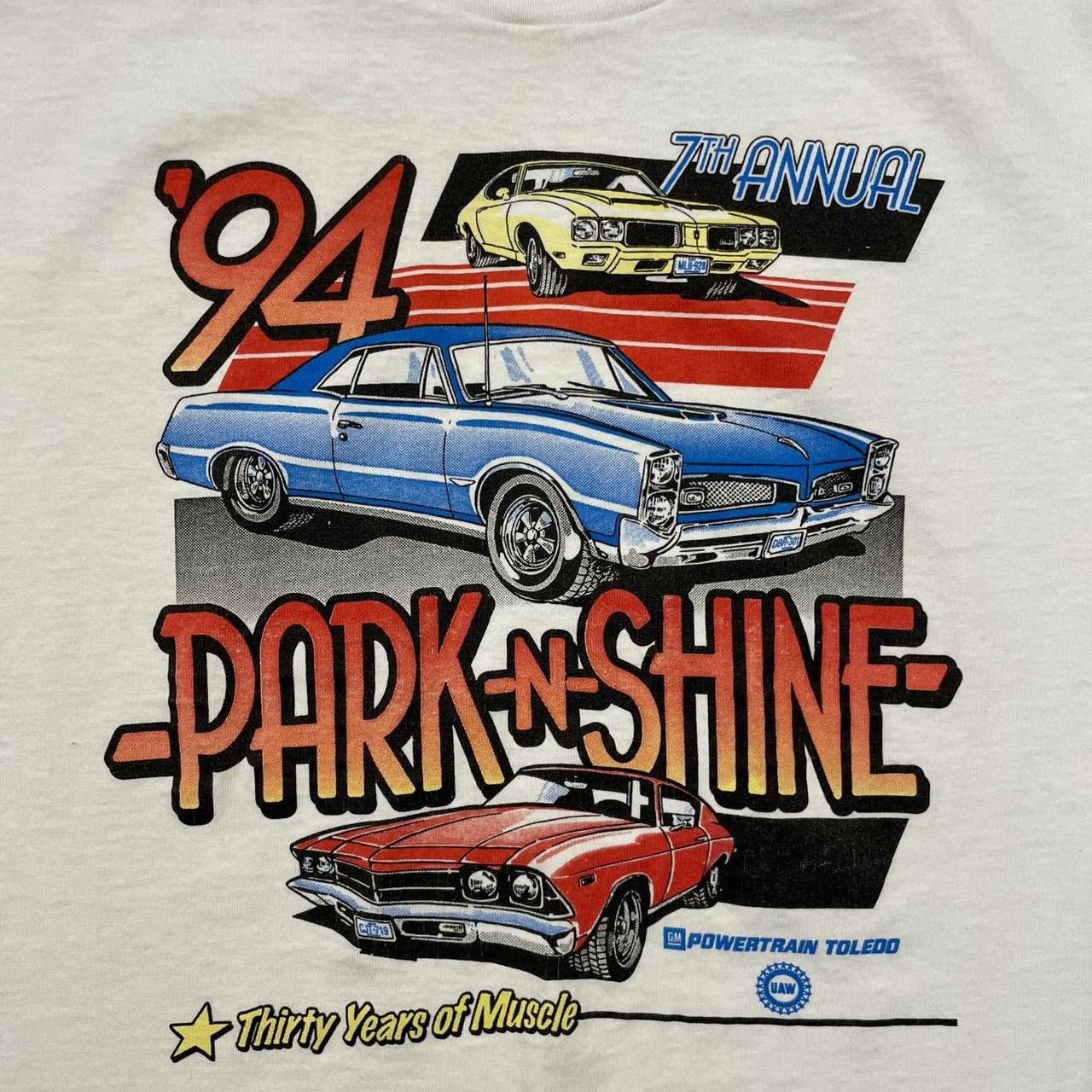 Vintage Vintage 1994 Park-N-Shine Toledo Muscle Car T-Shirt Size US L / EU 52-54 / 3 - 3 Thumbnail