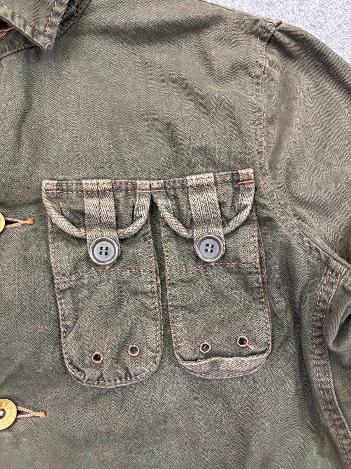 Edwin 💥Archival💥Edwin Guerilla Style HBT Fabric Jacket F919 Size US L / EU 52-54 / 3 - 12 Thumbnail