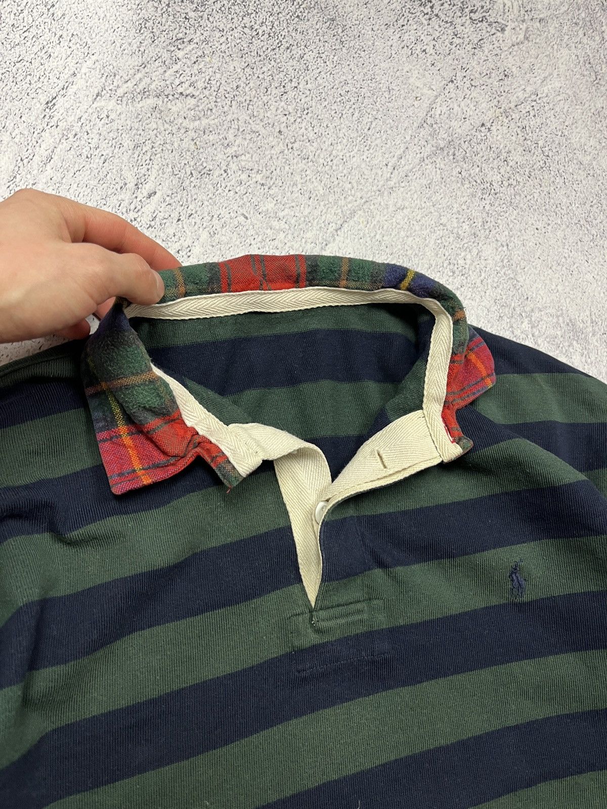 Polo Ralph Lauren Vintage Polo Ralph Lauren Striped Rugby Shirt Size US L / EU 52-54 / 3 - 5 Thumbnail