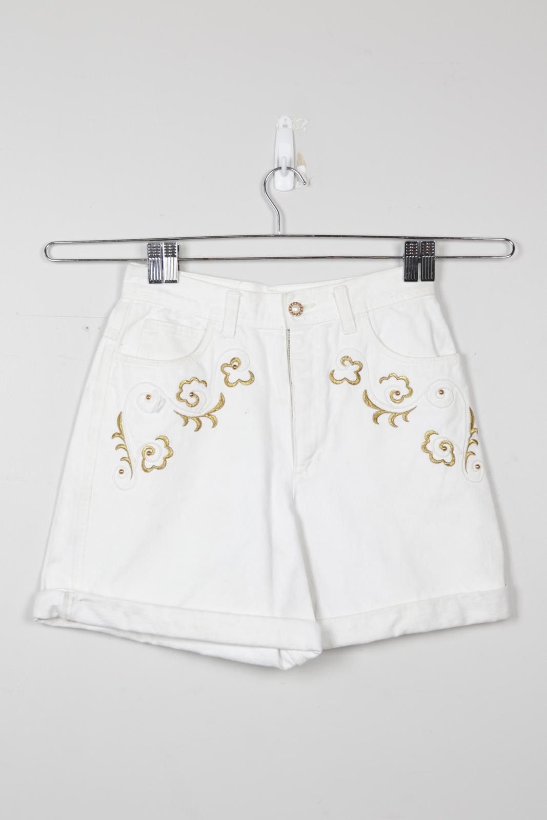 Other 00's Moxdi Floral Embroidery Denim Shorts Size 29" - 1 Thumbnail