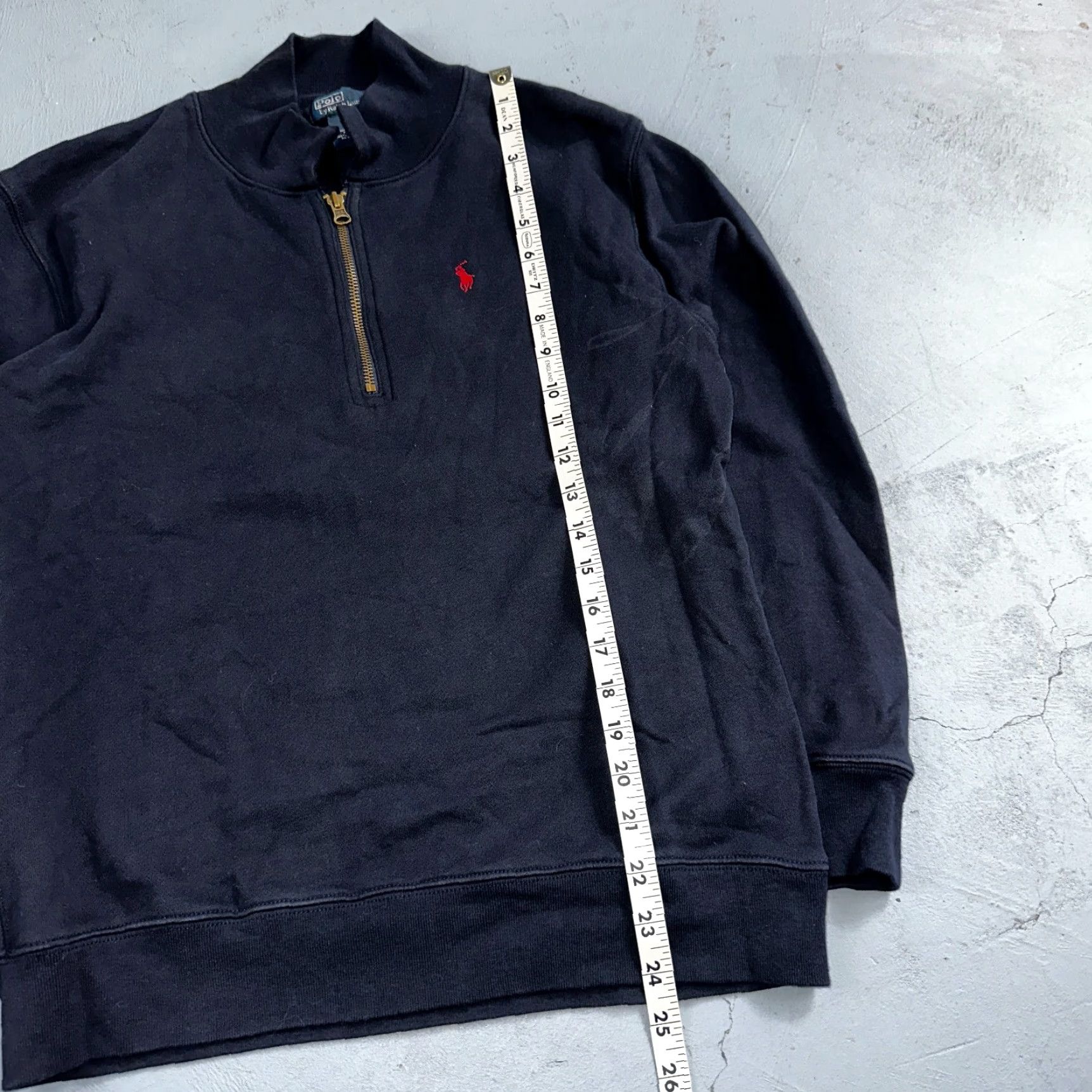 Ralph Lauren Polo Ralph Lauren Sweater Men M Blue Cotton Long Sleeve Mock Neck 1/4 Zip Pullover Vintage: No Size US M / EU 48-50 / 2 - 2 Thumbnail