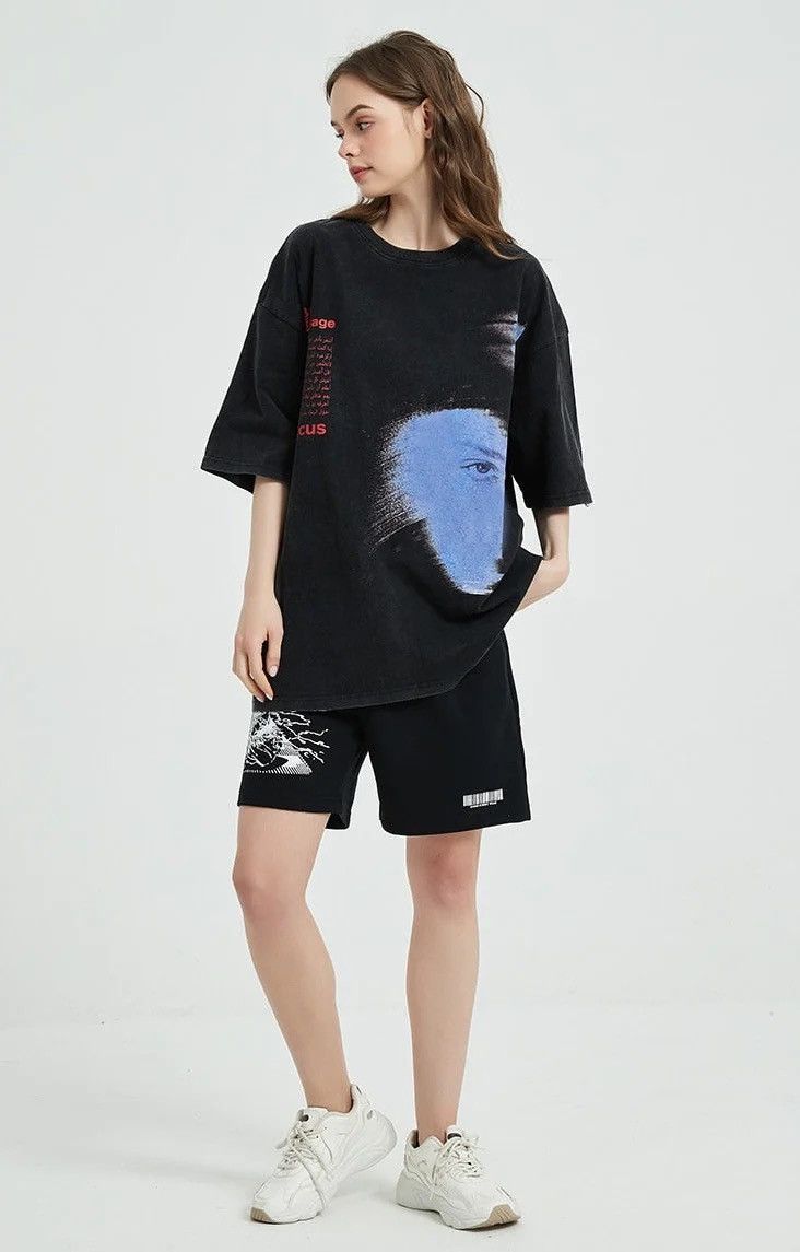 Vintage Oversize hip-hop vintage print T-shirt Harajuku style Y2k Size US L / EU 52-54 / 3 - 11 Thumbnail