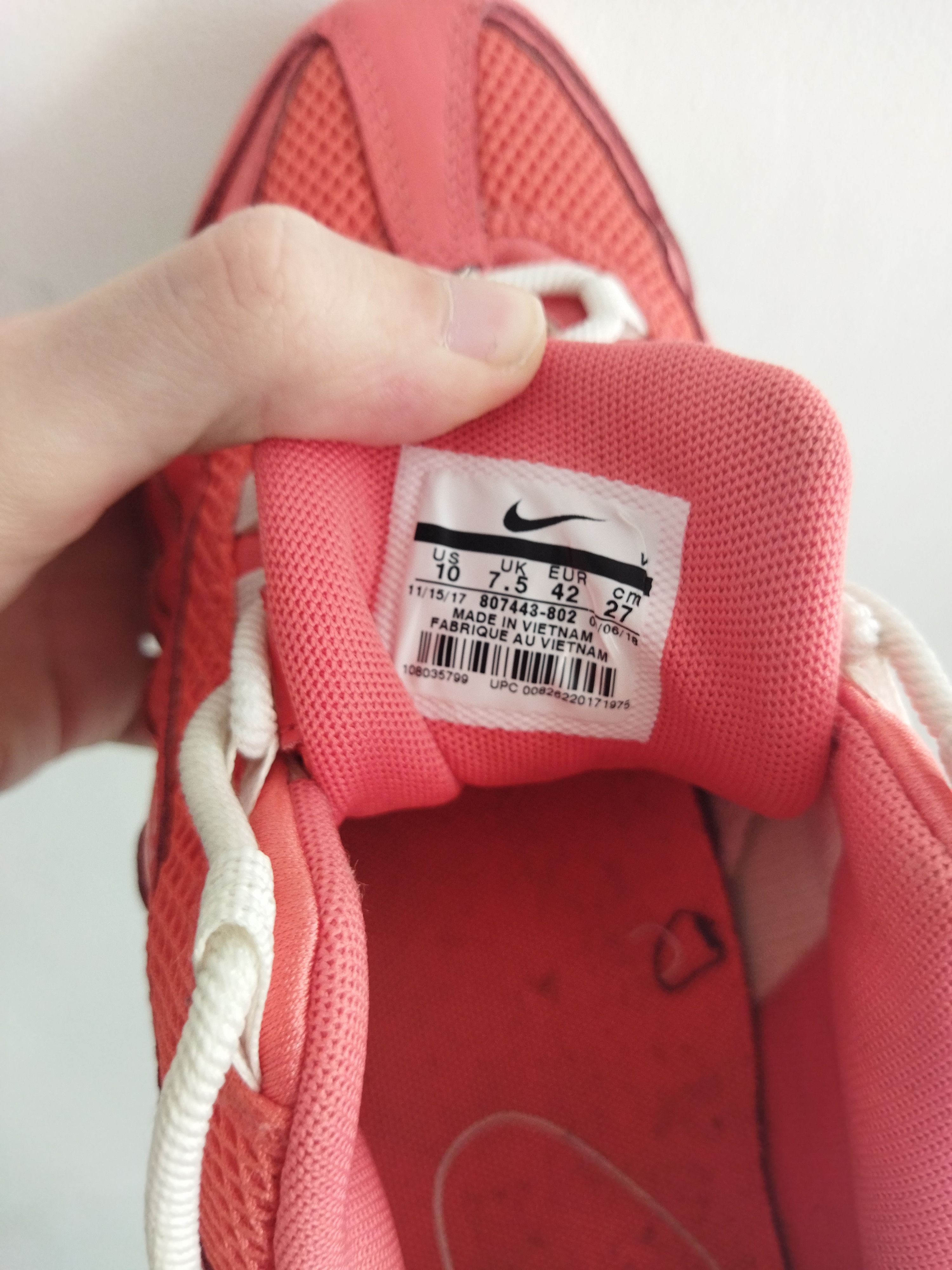 Nike Air Max 95 Prm Rush Coral EU 42 Shoes UK 7.5 Trainer US W 10 Size US 10 / IT 40 - 7 Thumbnail