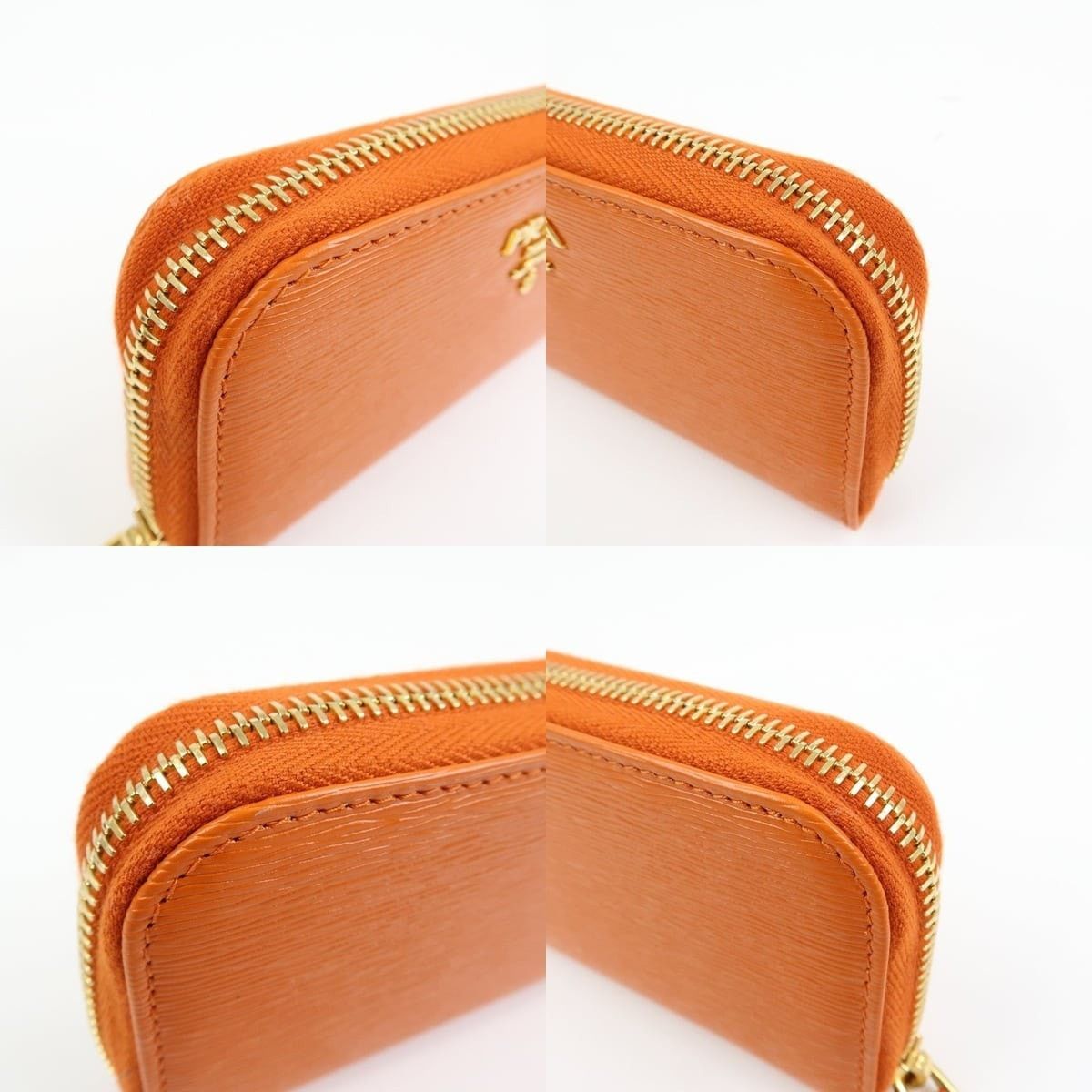 Prada Prada Saffiano Key Holder Orange Size ONE SIZE - 5 Thumbnail