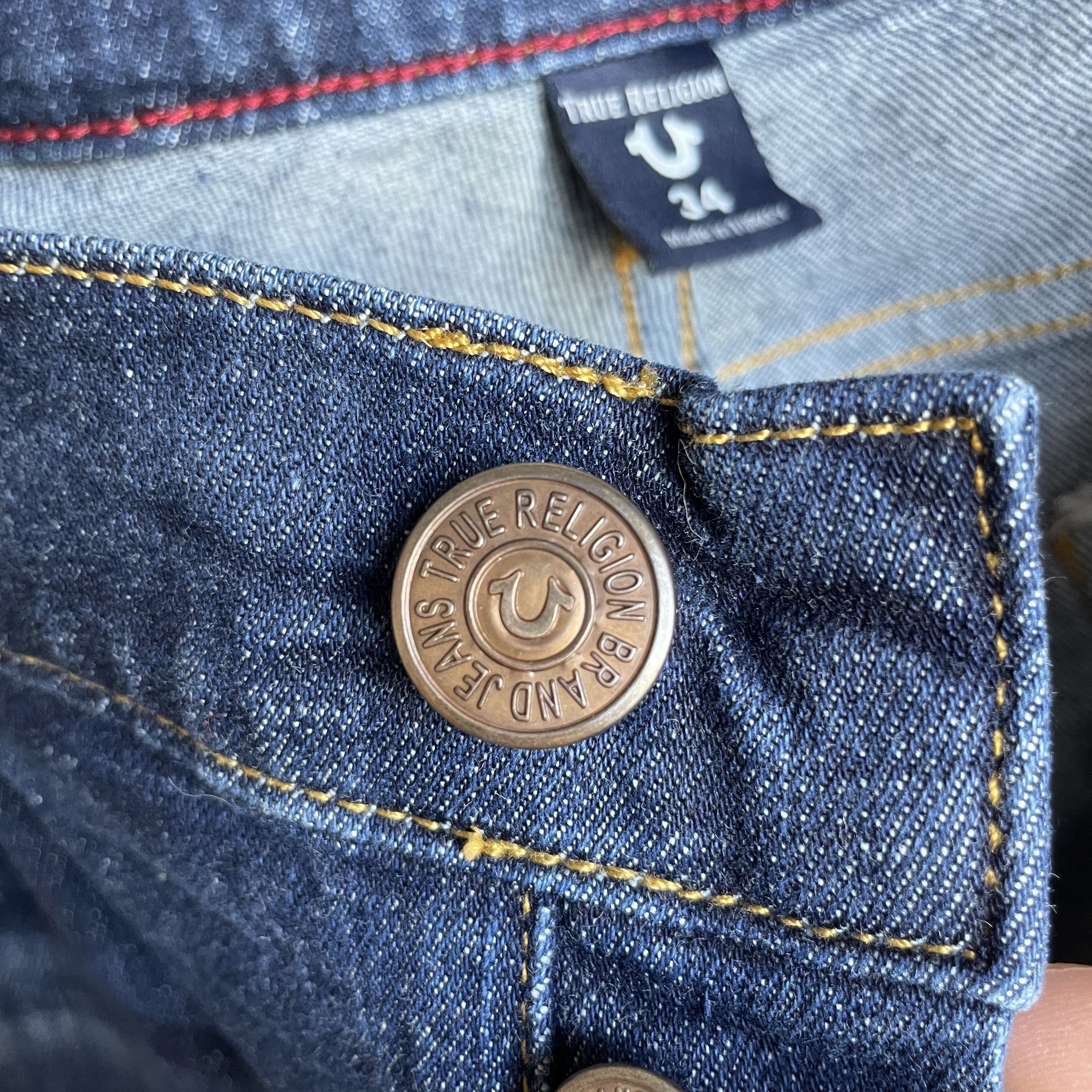 True Religion True Religion Rocco Relaxed Skinny Distressed Denim Size 34 Size US 34 / EU 50 - 14 Thumbnail