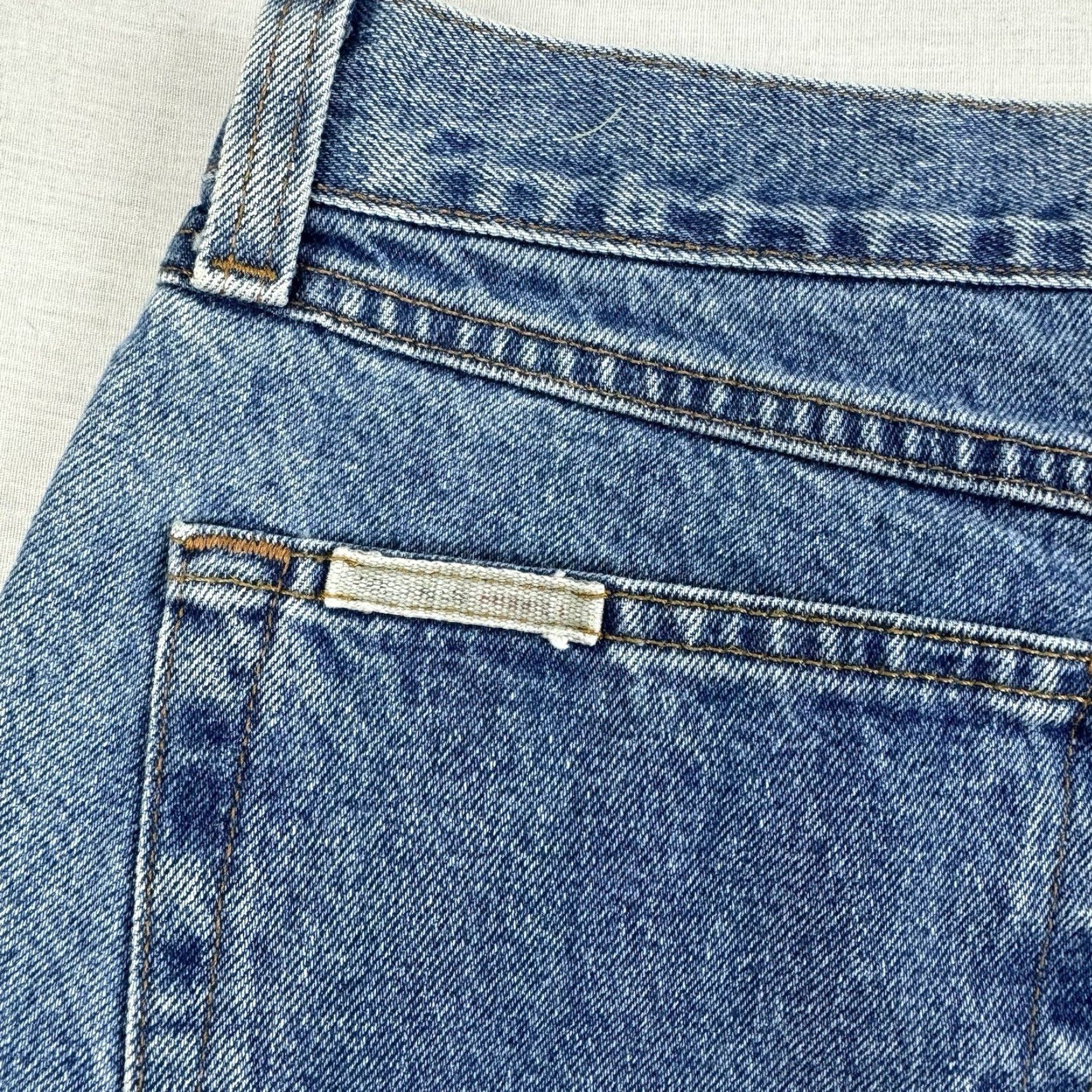 Perry Ellis VINTAGE Perry Ellis Baggy Jeans Men 36x32 Blue Punk Grunge 90s Y2K Jeans Hipster Straight Jeans Mens Size US 36 / EU 52 - 4 Thumbnail