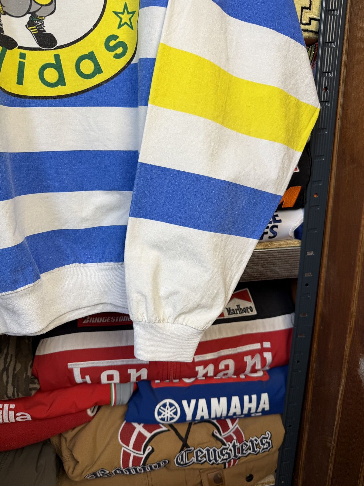 Adidas 80s Crazy Striped Aussie Rugby Long Sleeve Size US XL / EU 56 / 4 - 6 Thumbnail