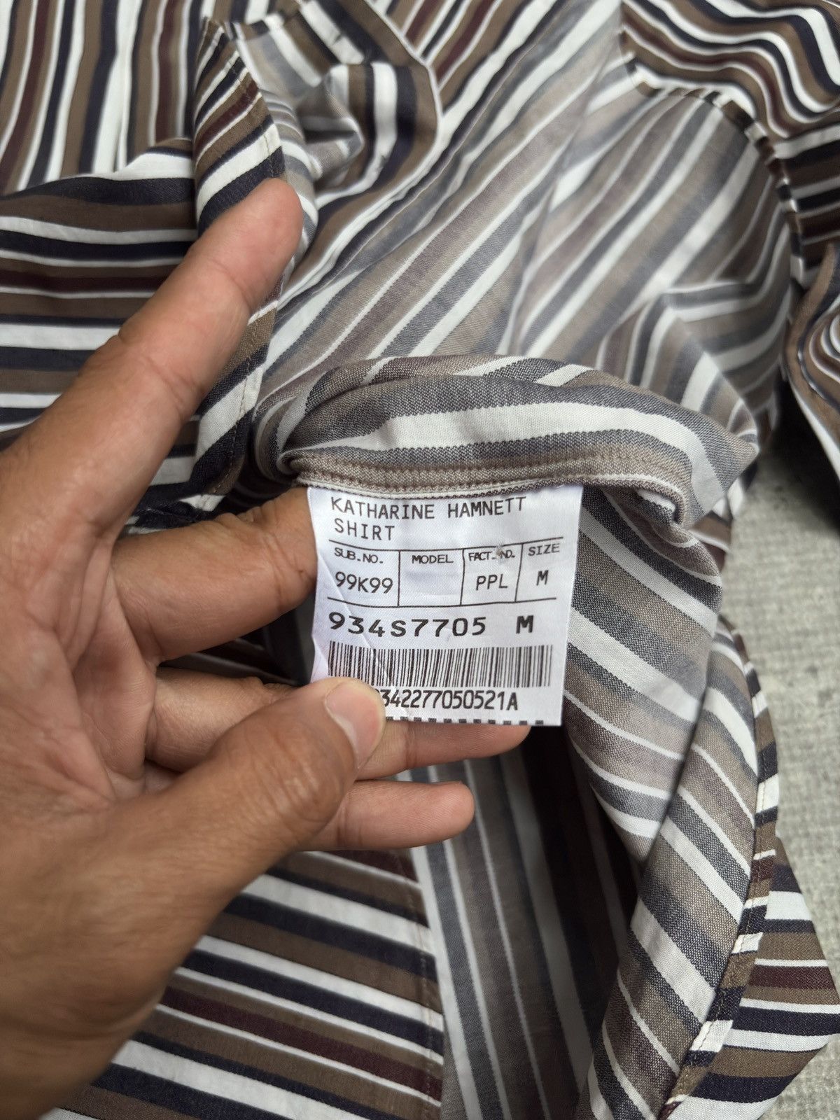 Katharine Hamnett London STRIPE SHIRT KATHRINE HAMNETT LONDON Size US M / EU 48-50 / 2 - 4 Thumbnail