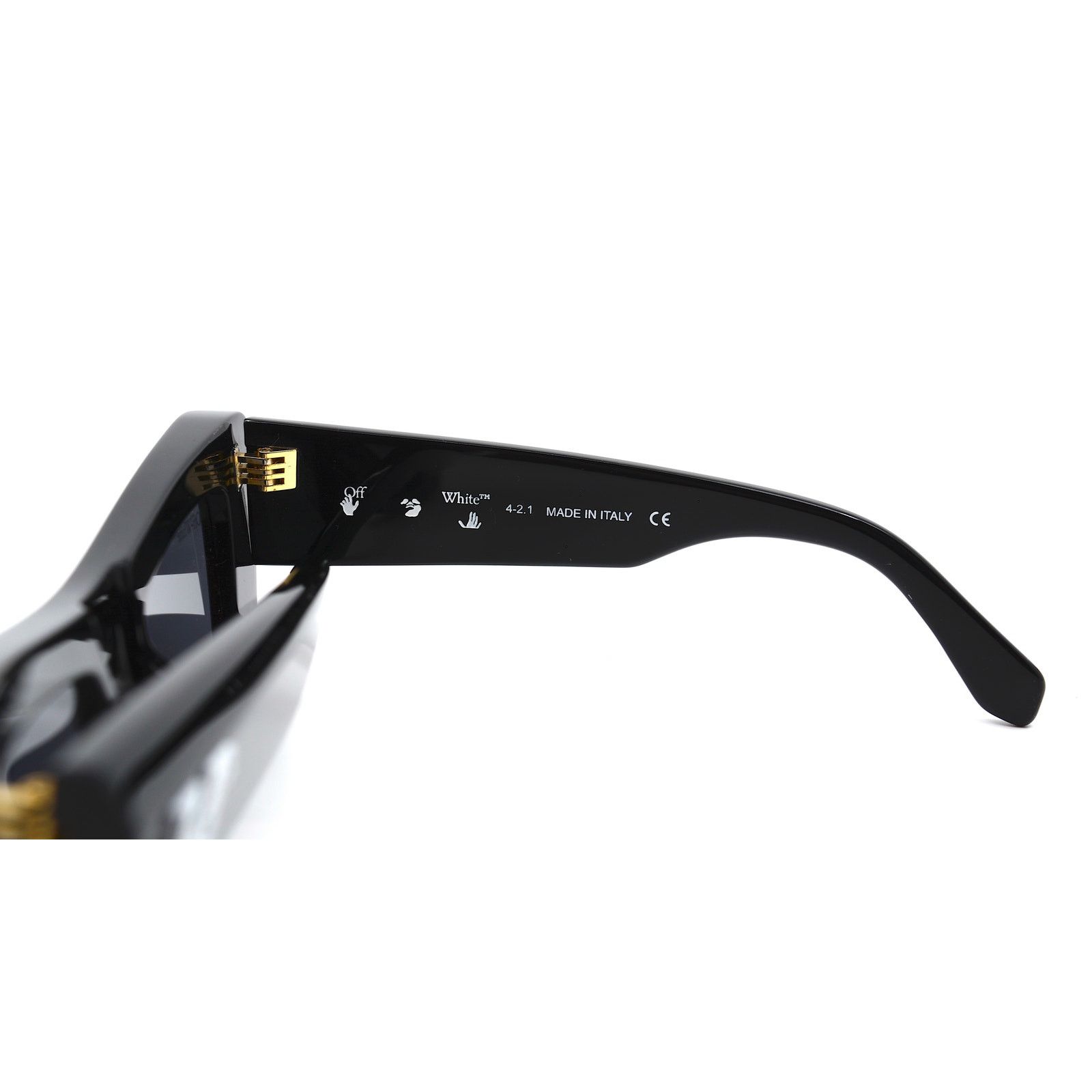 Off-White NEW! OFF-WHITE ACCRA OER1027 1007 BLACK GREY SUNGLASSES Size ONE SIZE - 8 Thumbnail