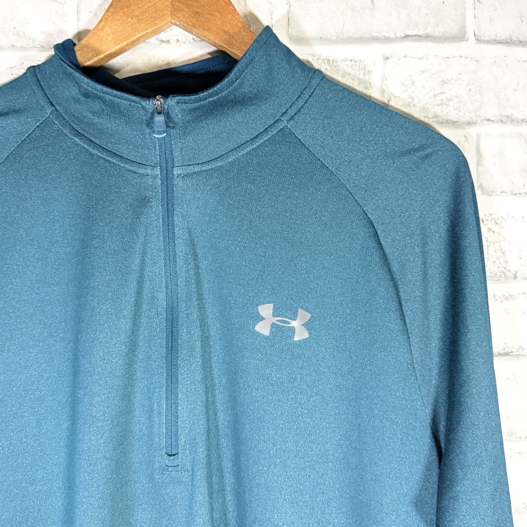 Under Armour Under Armour HeatGear Pullover Mens L Blue Athletic Activewear Size US L / EU 52-54 / 3 - 2 Thumbnail