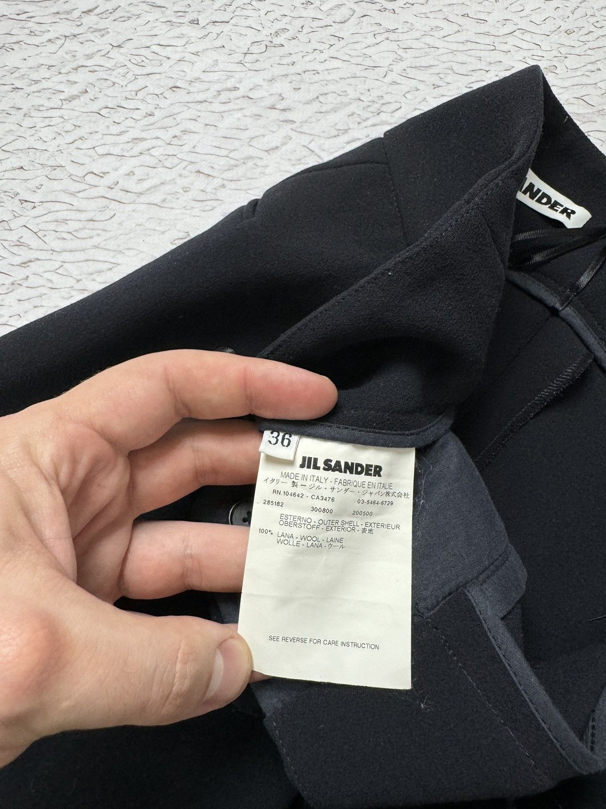 Jil Sander Jil Sander navy blue wool classic dress pant old money style Size 25" / US 0 / IT 36 - 9 Thumbnail