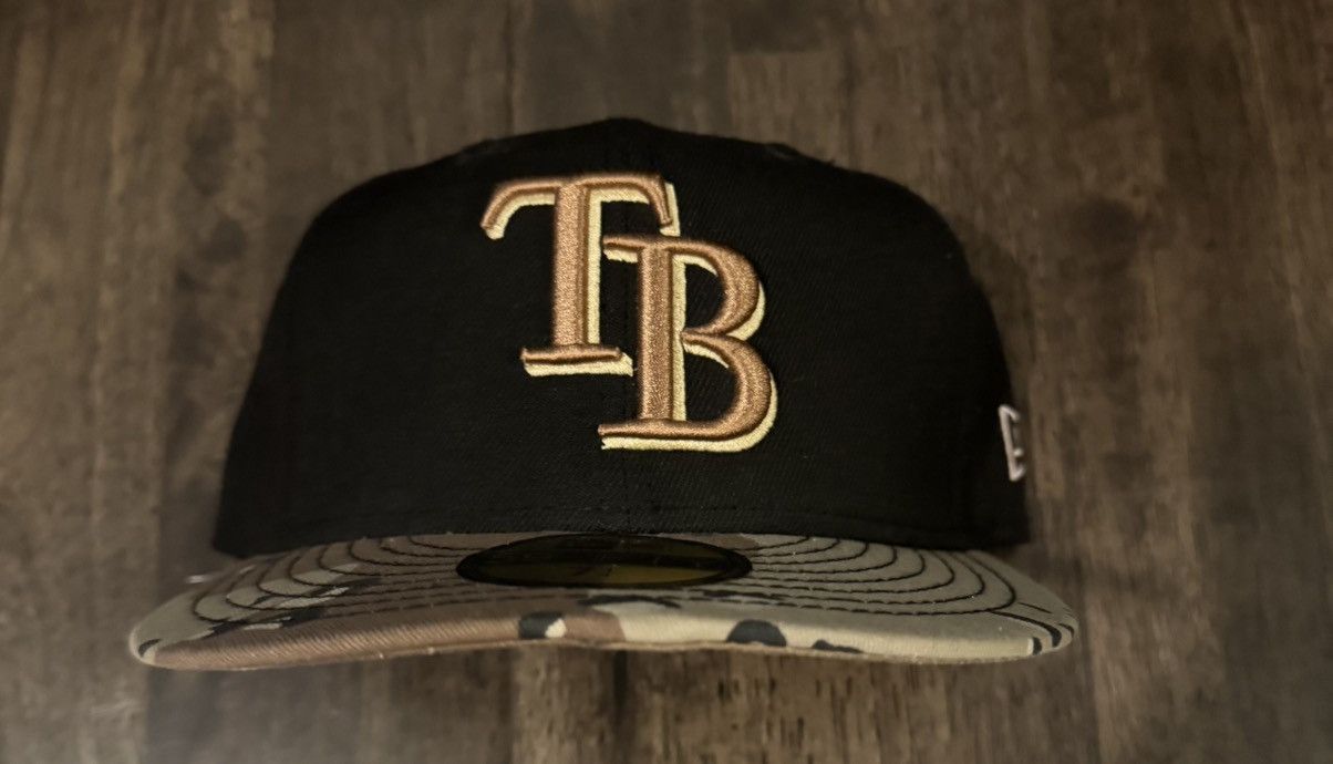 New Era Tampa Bay Rays Camo New Era Fitted Hat 7 1/4 Size ONE SIZE - 1 Thumbnail