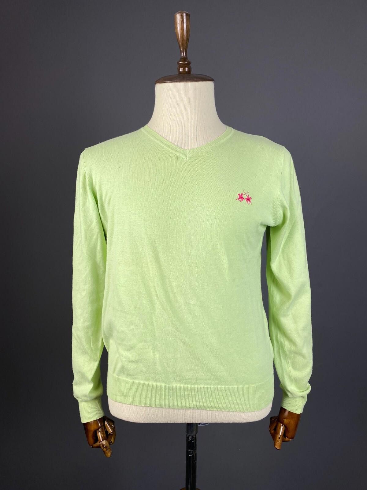 La Martina La Martina Green Knit Long Sleeve Sweater Size L Size US L / EU 52-54 / 3 - 1 Thumbnail