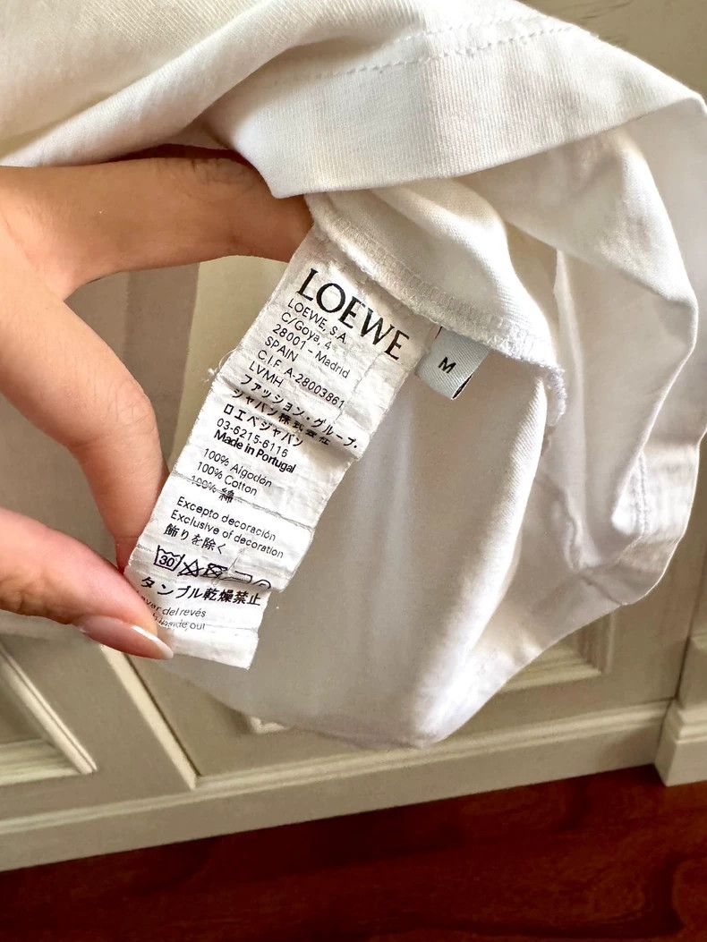 Loewe LOEWE White classic T-shirt Size M / US 6-8 / IT 42-44 - 5 Thumbnail
